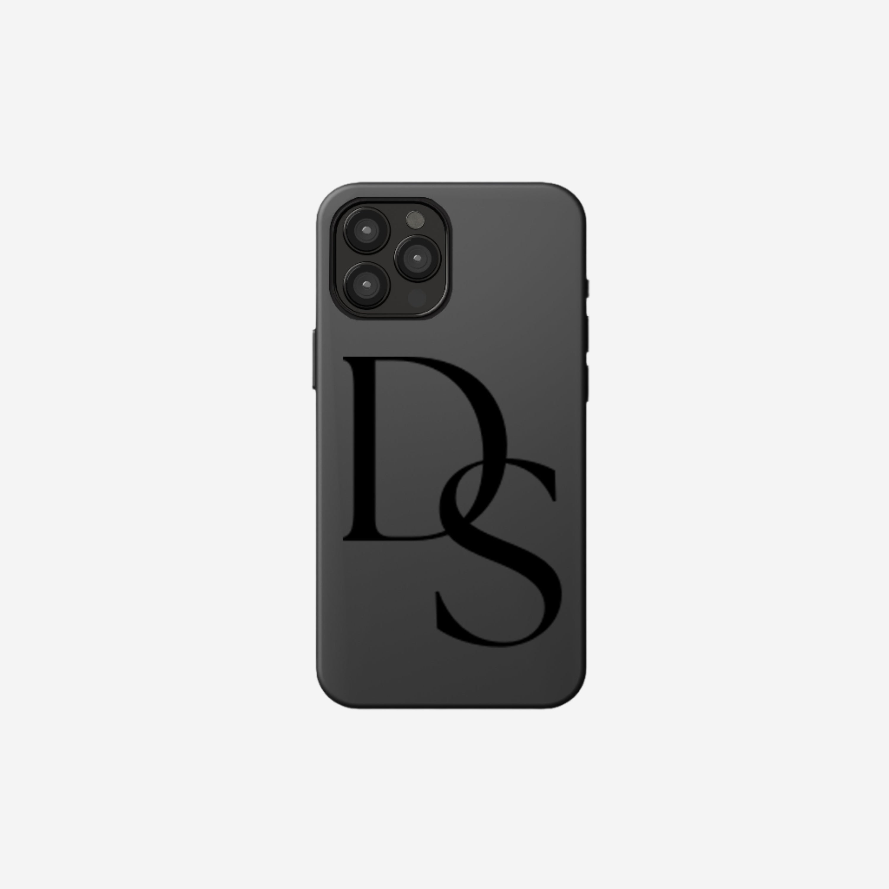 Handyhülle 2 Buchstaben ineinander mit optionalen Namen