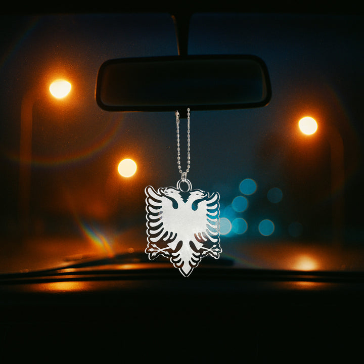 Albanien  Rückspiegel Anhänger Auto Acryl  Autoanhänger