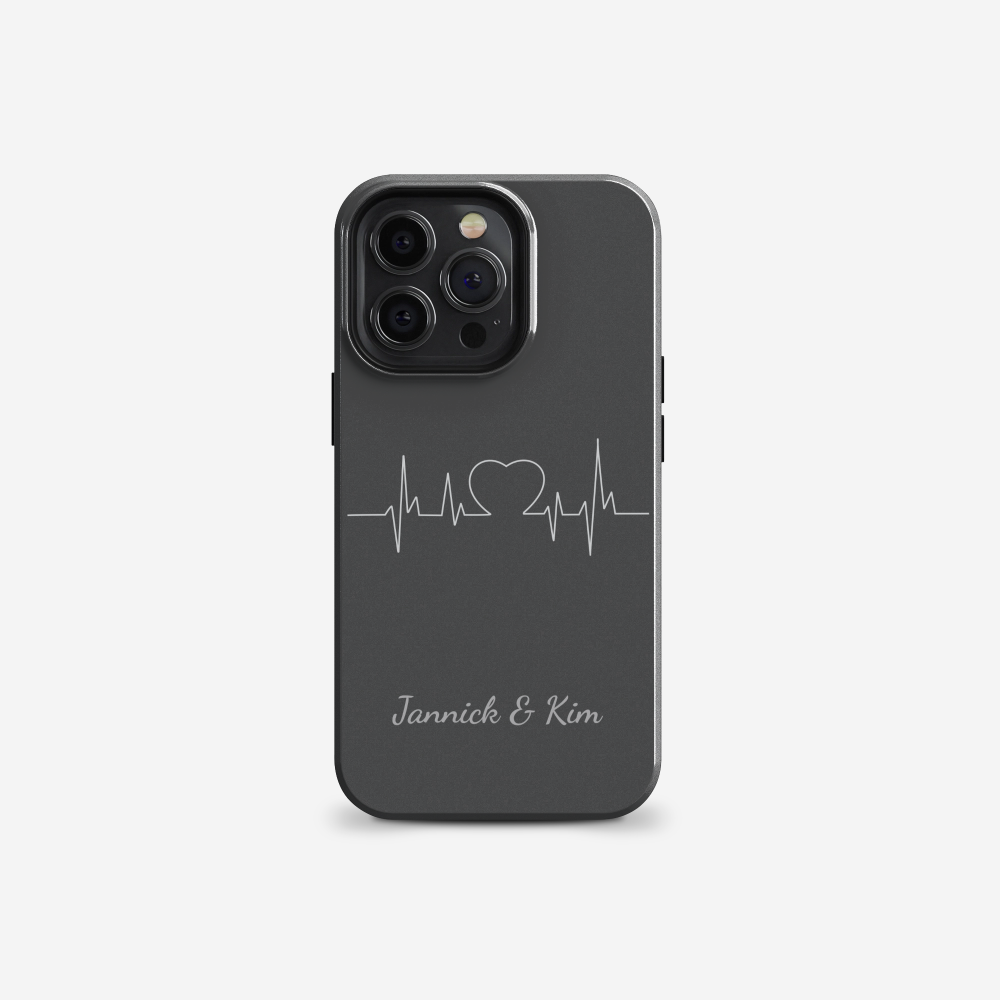 Personalisierte Handyhülle mit Herz & Namen – Individuelles Geschenk für deinen Partner - Lasergravur