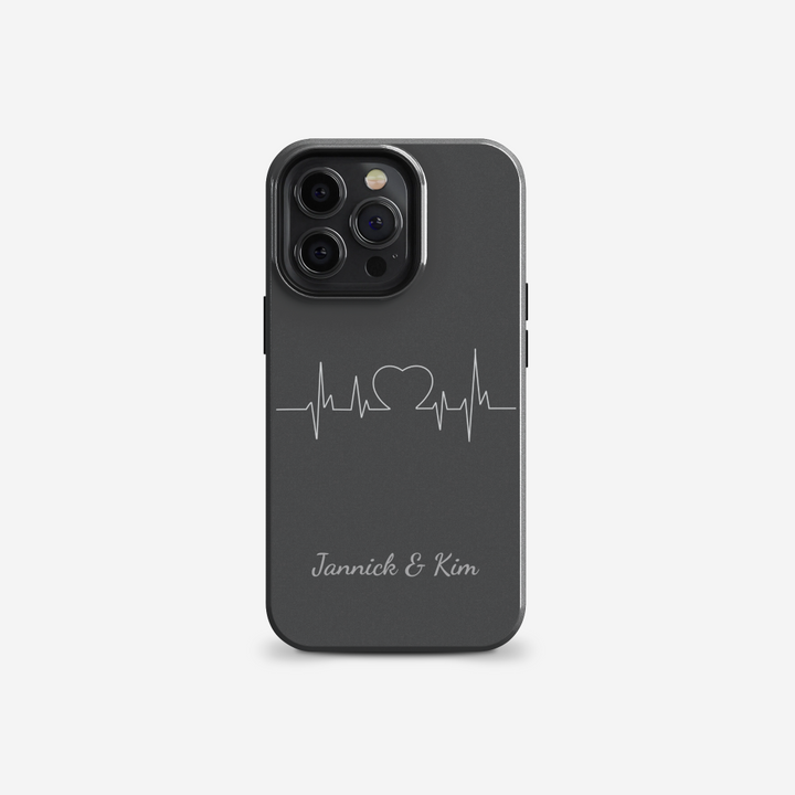 Personalisierte Handyhülle mit Herz & Namen – Individuelles Geschenk für deinen Partner - Lasergravur