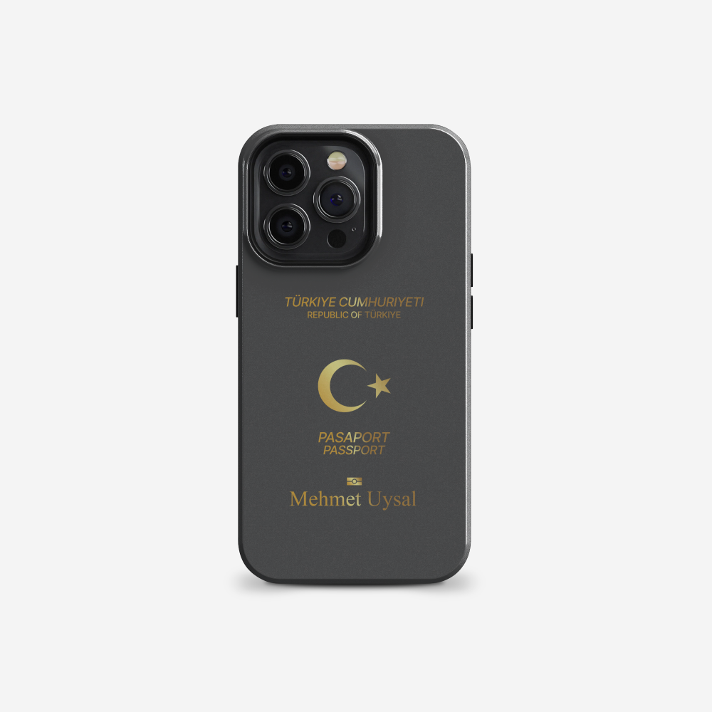 Türkei Handyhülle im Reisepass-Design