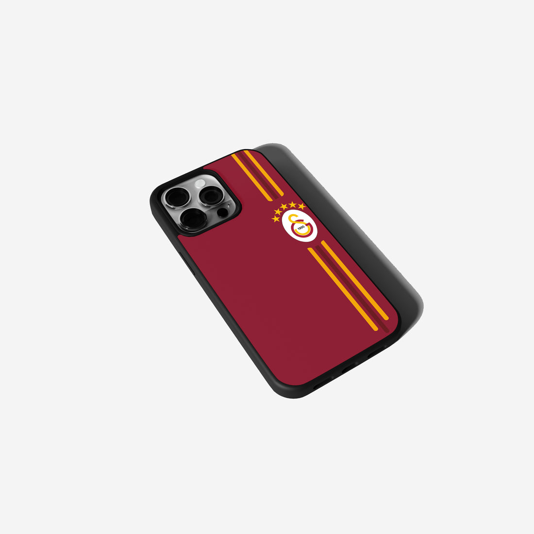 Galatasaray Hülle Rot mit Linien & Logo  GS Design Handyhülle für iPhone & Samsung