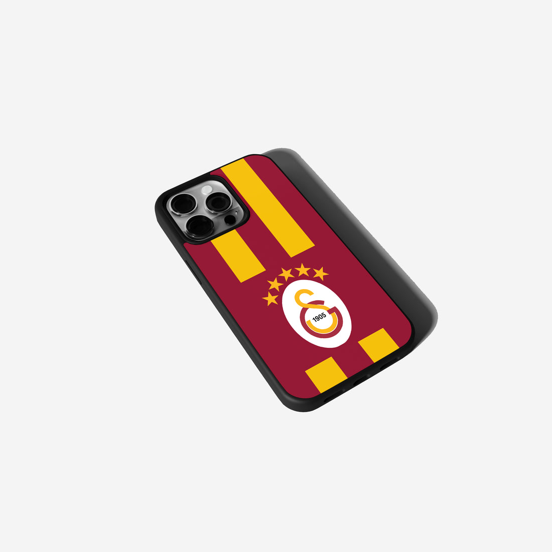 Galatasaray Handyhülle Streifen Design  Rot Gelb mit Logo