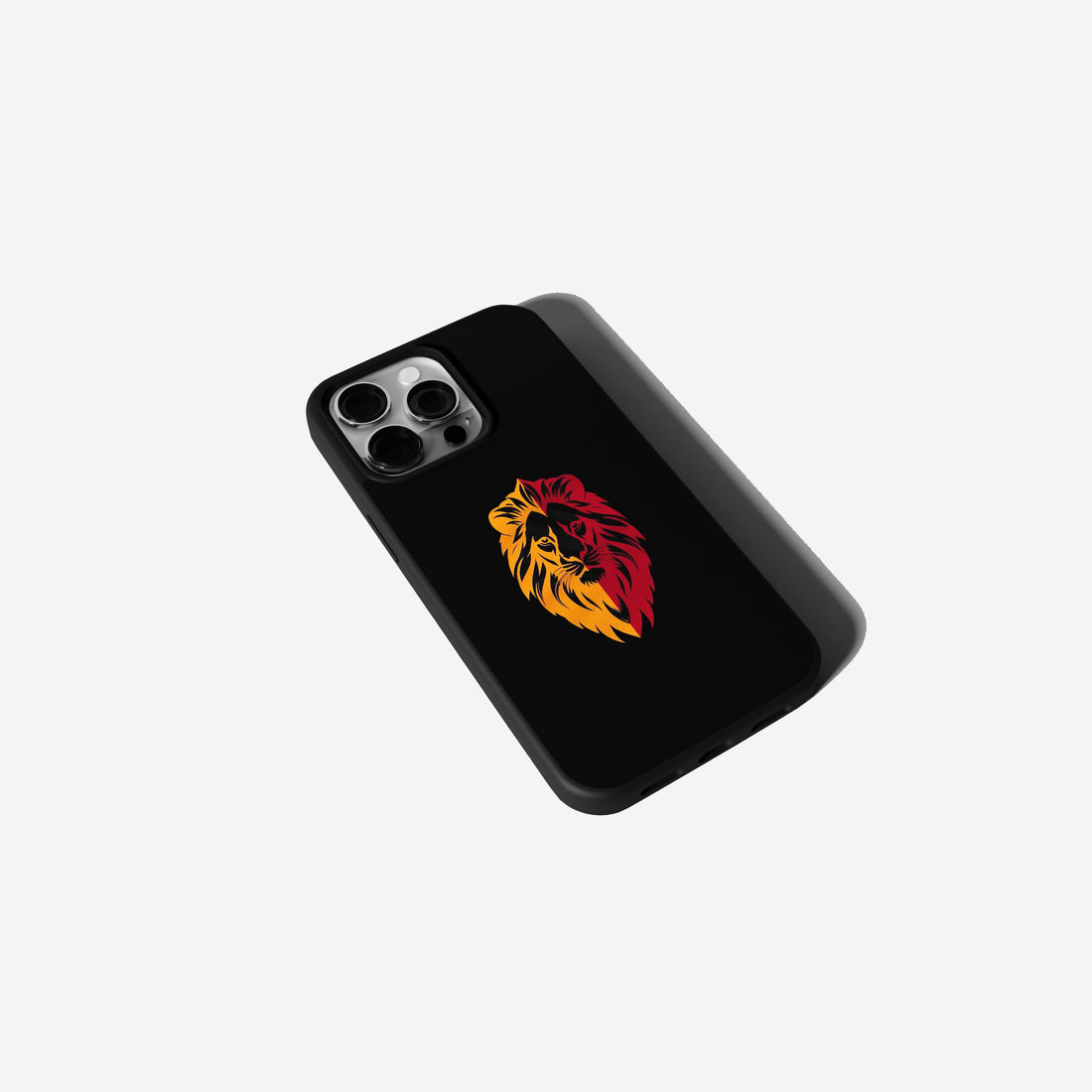 Galatasaray Hülle mit Löwe GS Design mit Logo, Handyhülle für iPhone & Samsung