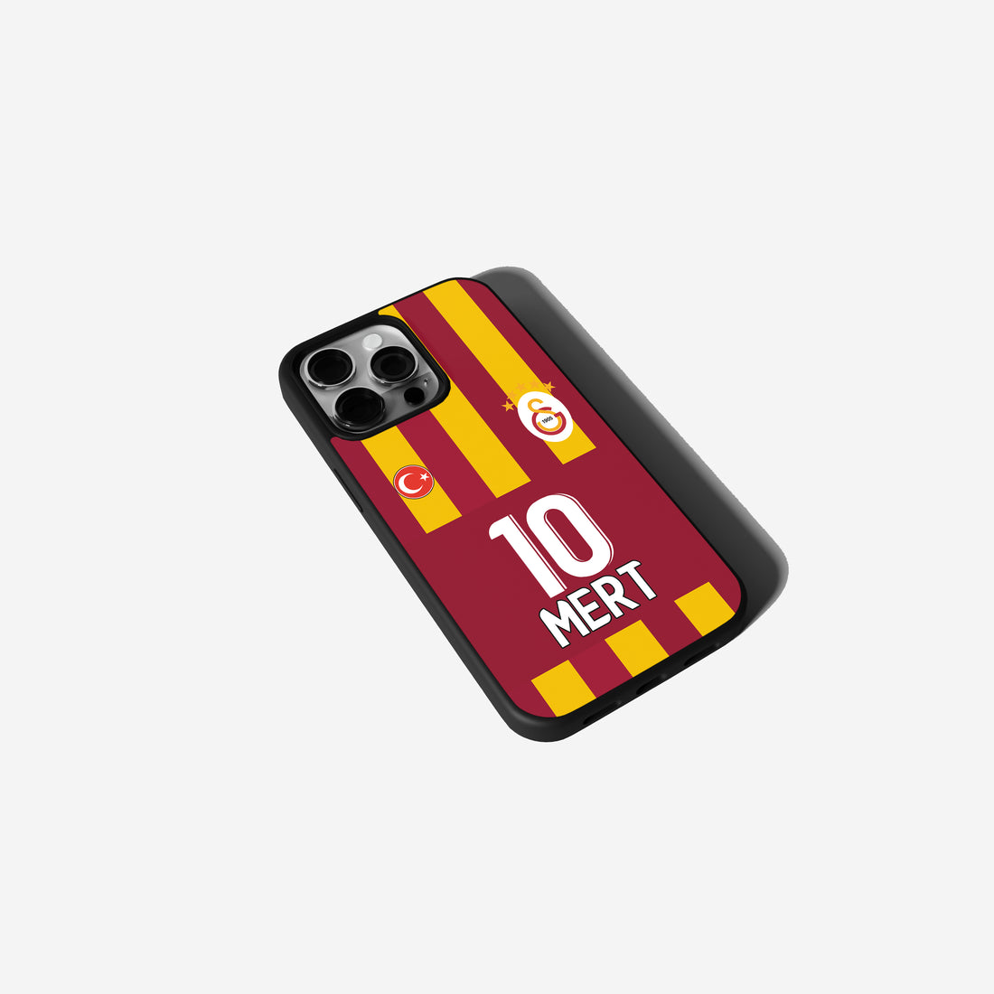 Galatasaray Hülle Trikot Design Rot Gelb Case mit Logo Handyhülle für iPhone & Samsung perfekte Geschenk Idee für echte GS Fans