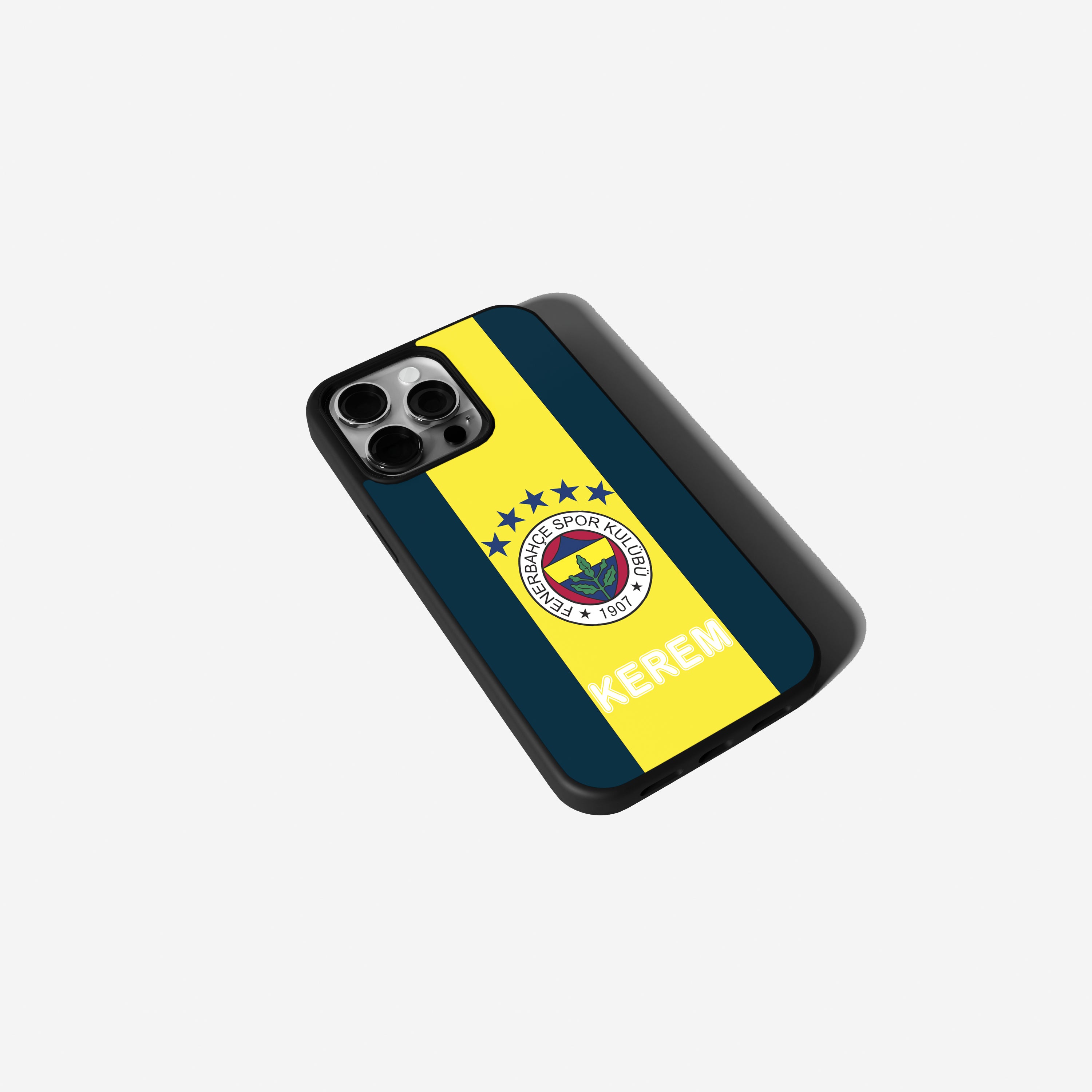 Fenerbahce Handyhülle mit Logo Gelb-Blau