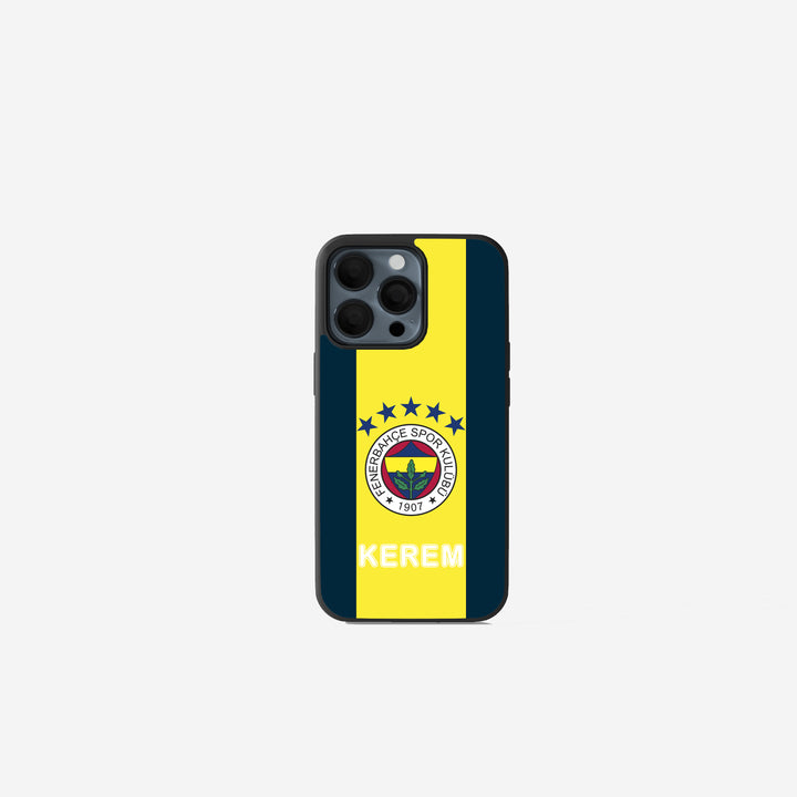 Fenerbahce Handyhülle mit Logo Gelb-Blau
