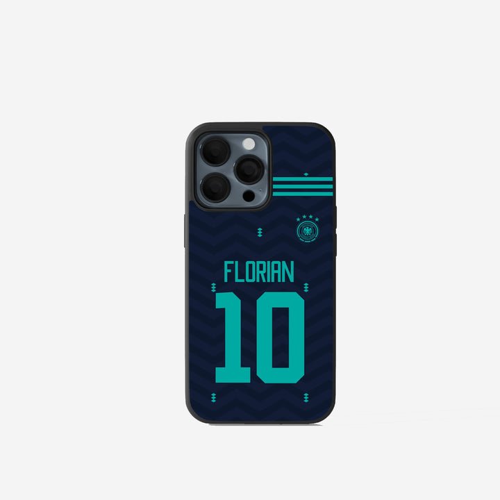 Deutschland Handyhülle WM 2026 im Auswärtstrikot Design, bedruckte Germany Phone Case mit DFB Nationalfarben
