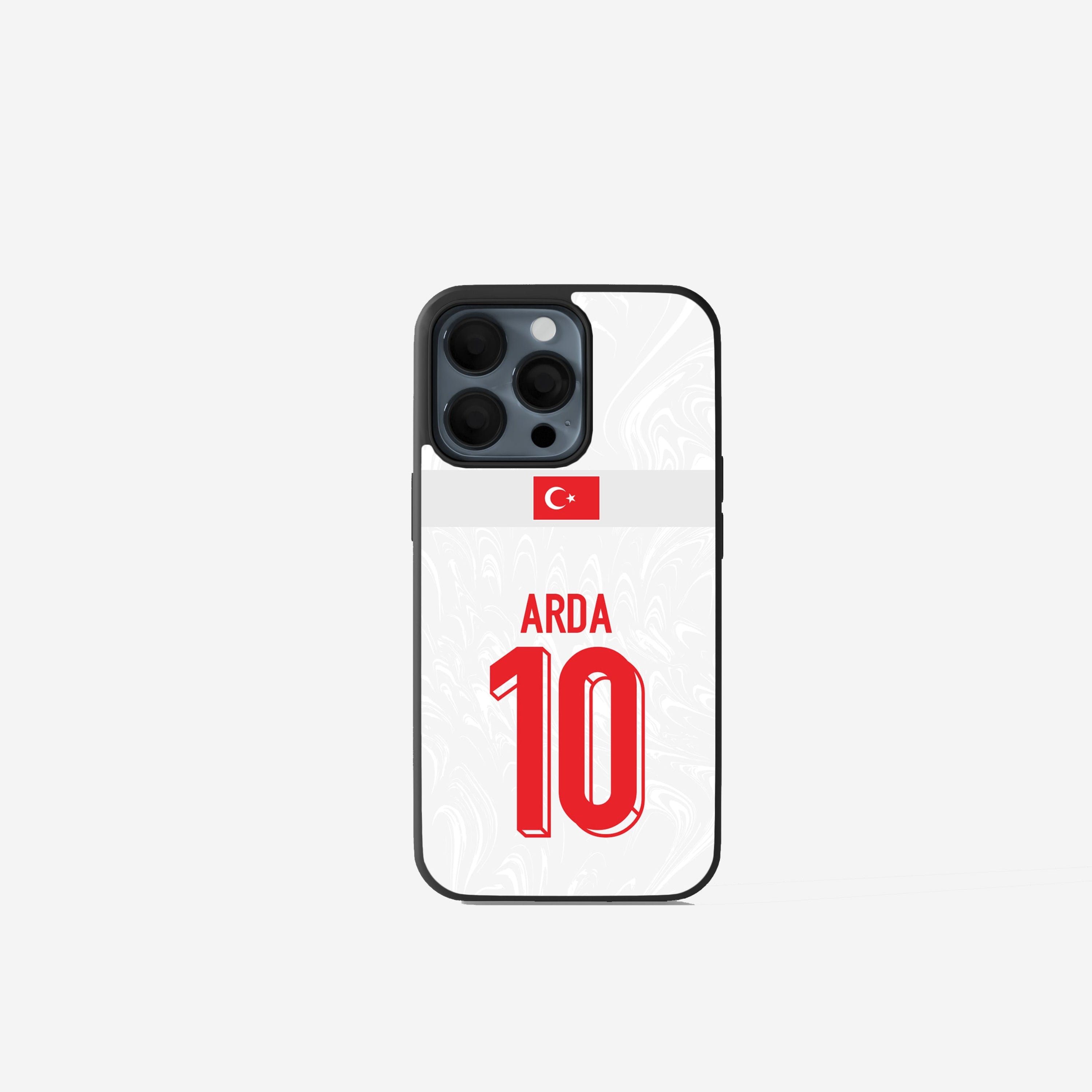 Türkei Handyhülle WM 2026 im Auswärtstrikot Design, bedruckte Turkey Phone Case mit türkischen Nationalfarben