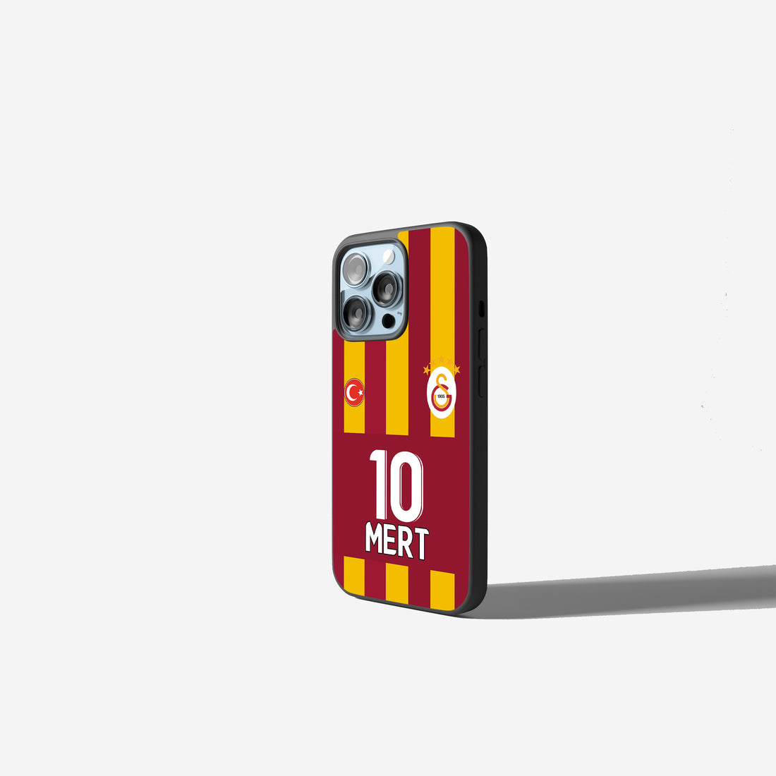Galatasaray Hülle Trikot Design Rot Gelb Case mit Logo Handyhülle für iPhone & Samsung perfekte Geschenk Idee für echte GS Fans