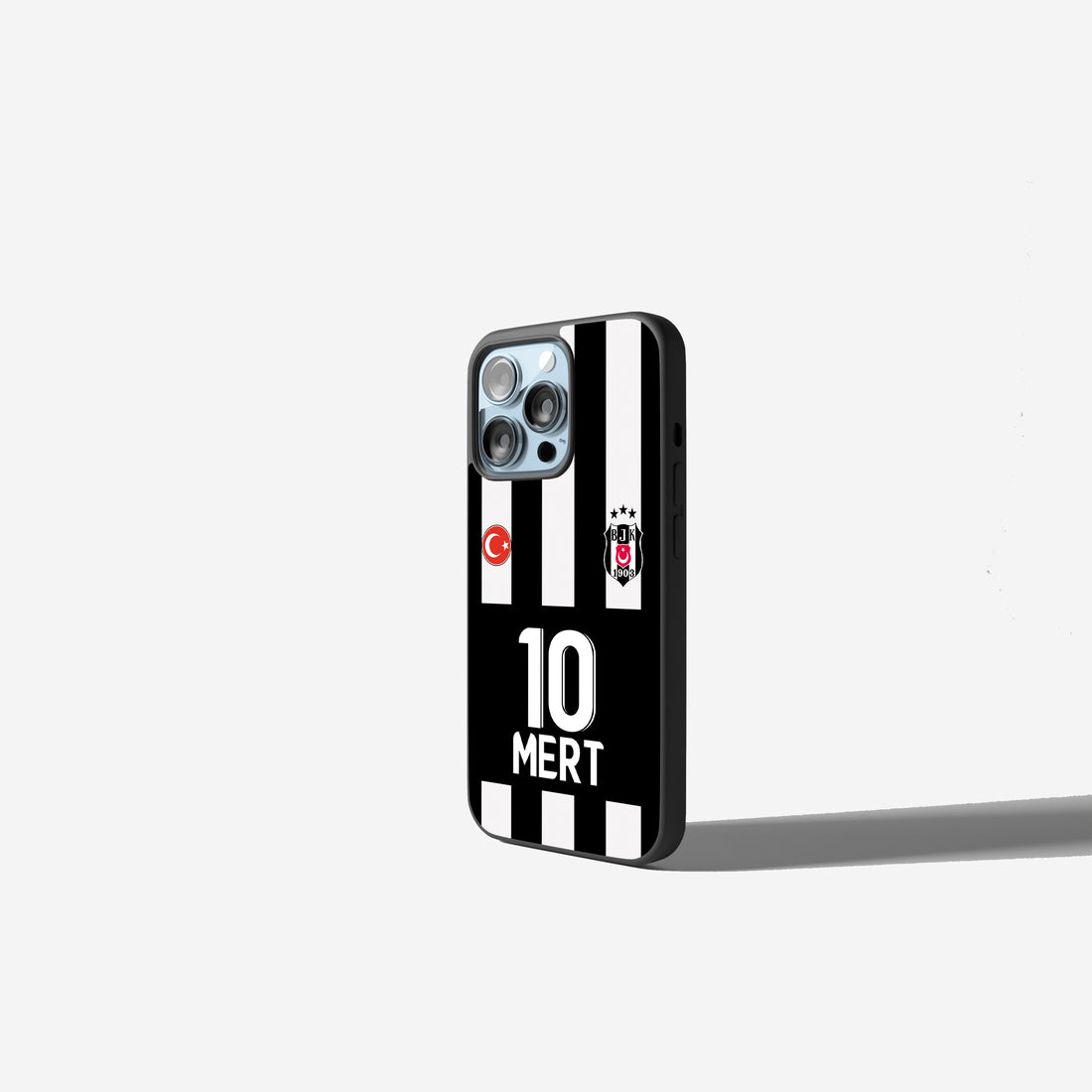 Besiktas Trikot Handyhülle im Schwarz-Weiß Design | Kara Kartal Case für iPhone & Samsung | BJK Fußball Hülle