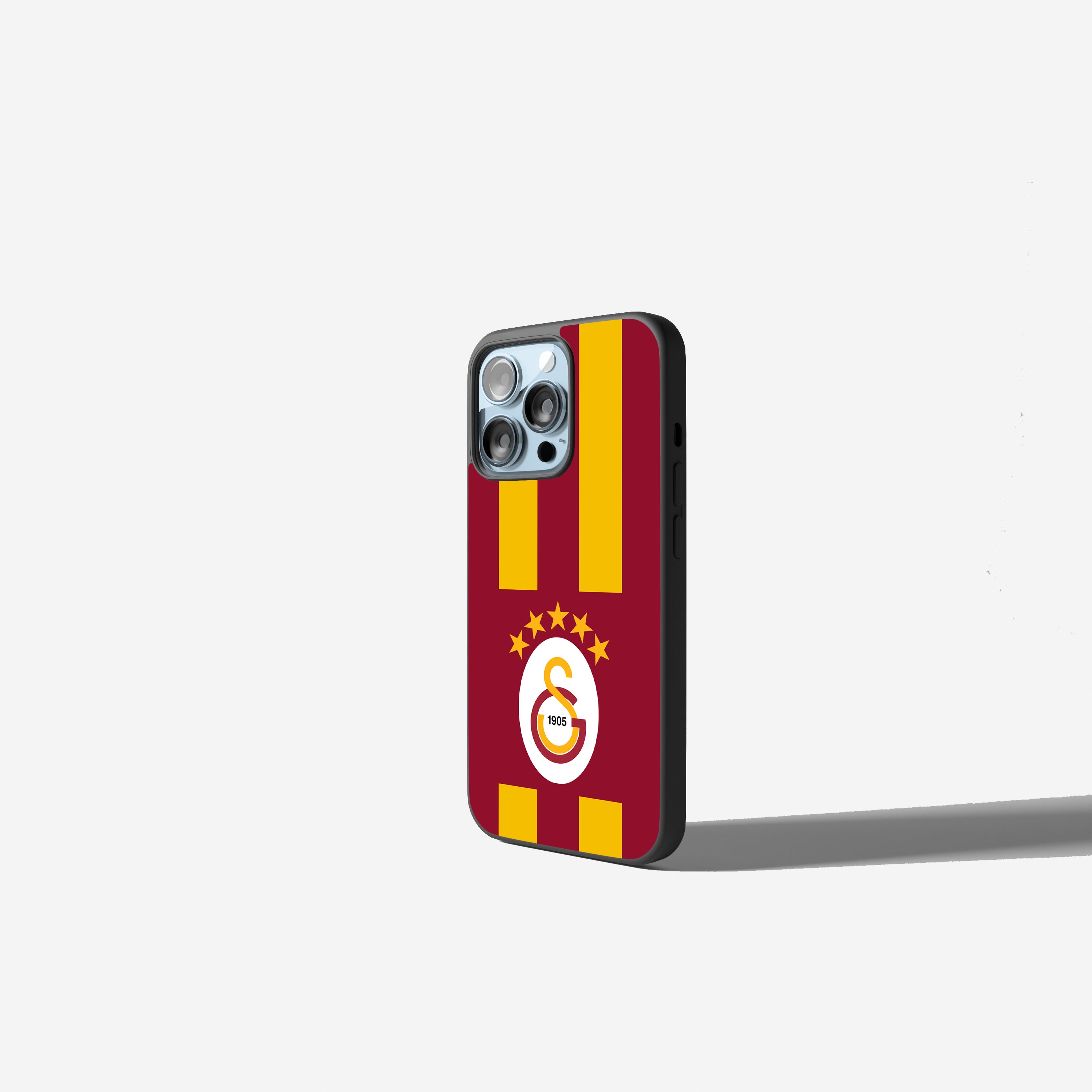 Galatasaray Handyhülle Streifen Design  Rot Gelb mit Logo