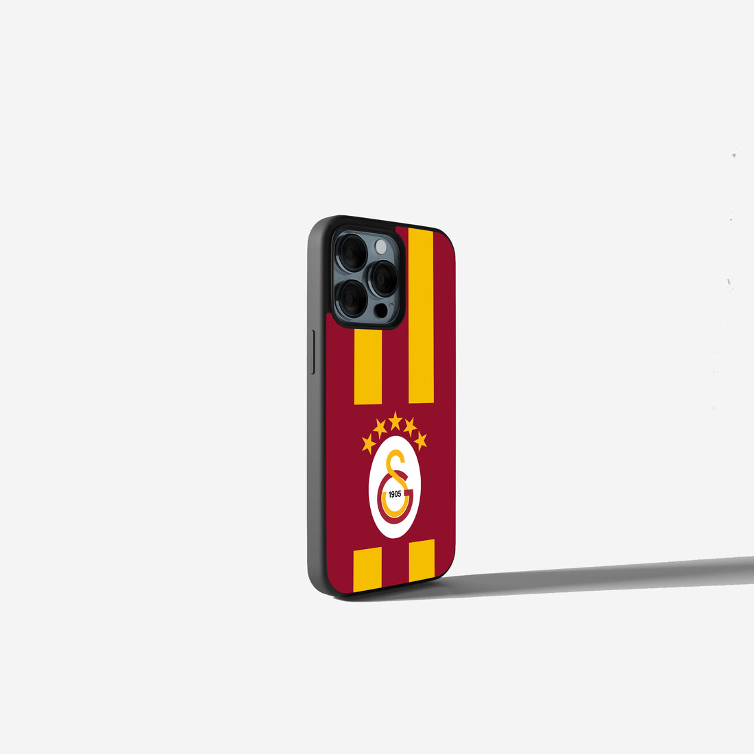 Galatasaray Handyhülle Streifen Design  Rot Gelb mit Logo
