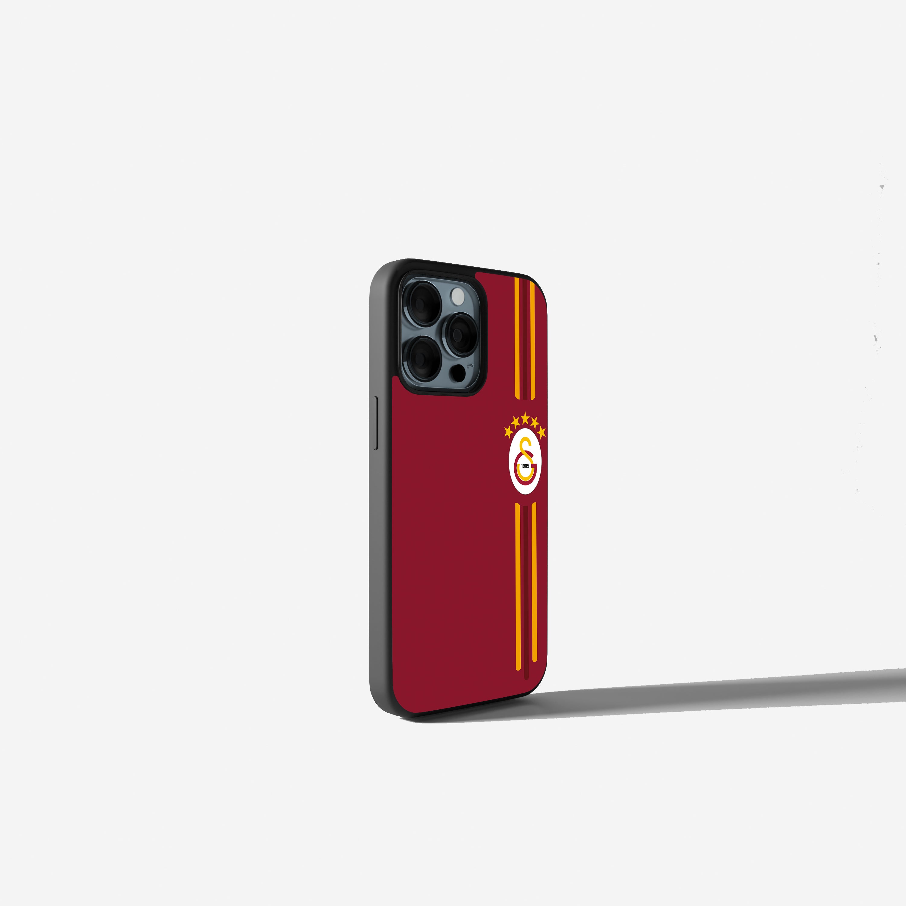 Galatasaray Hülle Rot mit Linien & Logo  GS Design Handyhülle für iPhone & Samsung