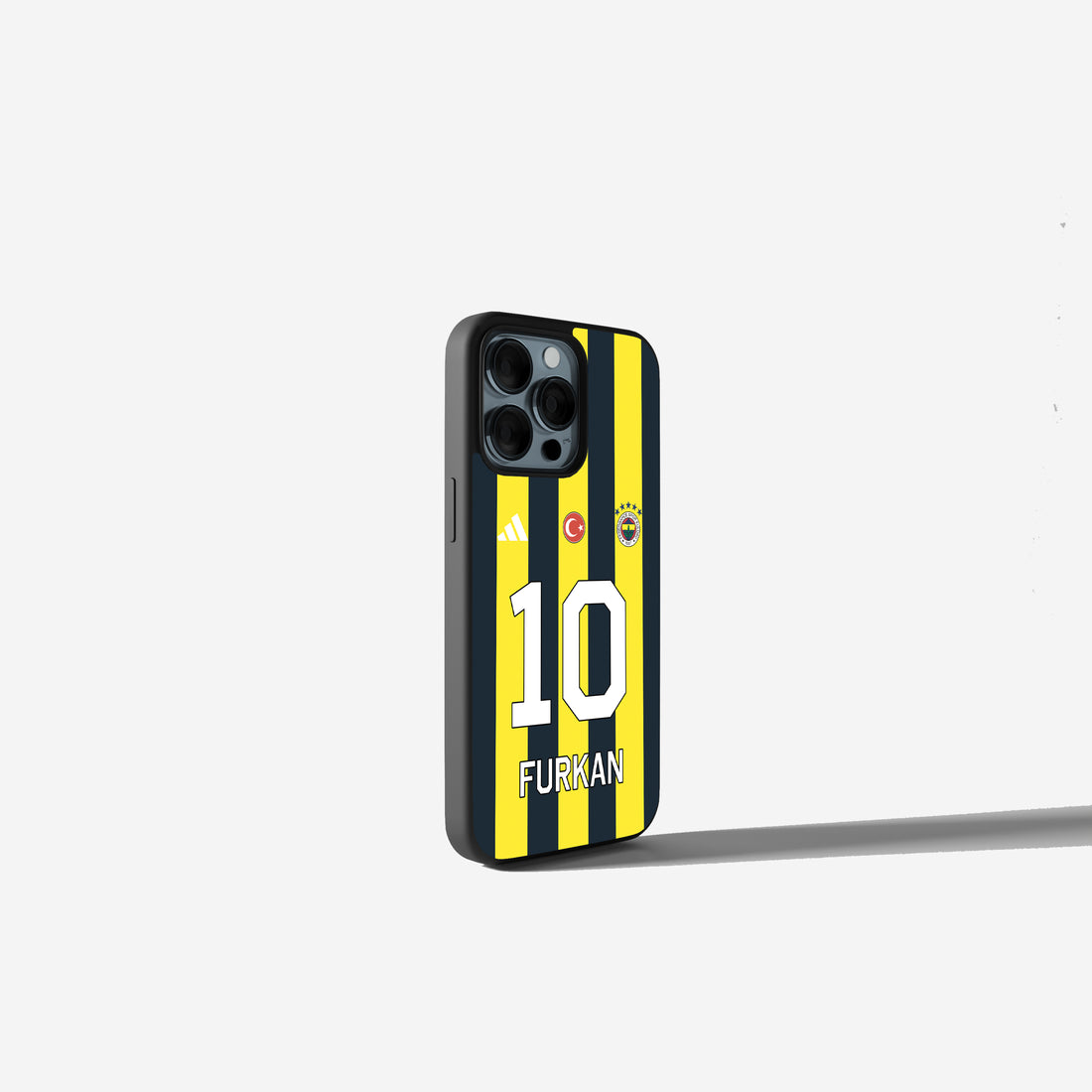 Personalisierte Fenerbahce Handyhülle im Trikotdesign mit Name und Nummer