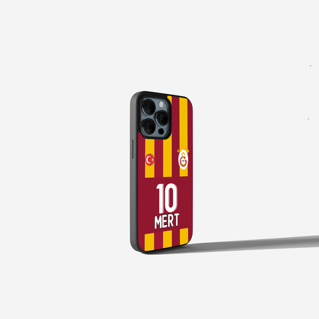 Galatasaray Hülle Trikot Design Rot Gelb Case mit Logo Handyhülle für iPhone & Samsung perfekte Geschenk Idee für echte GS Fans