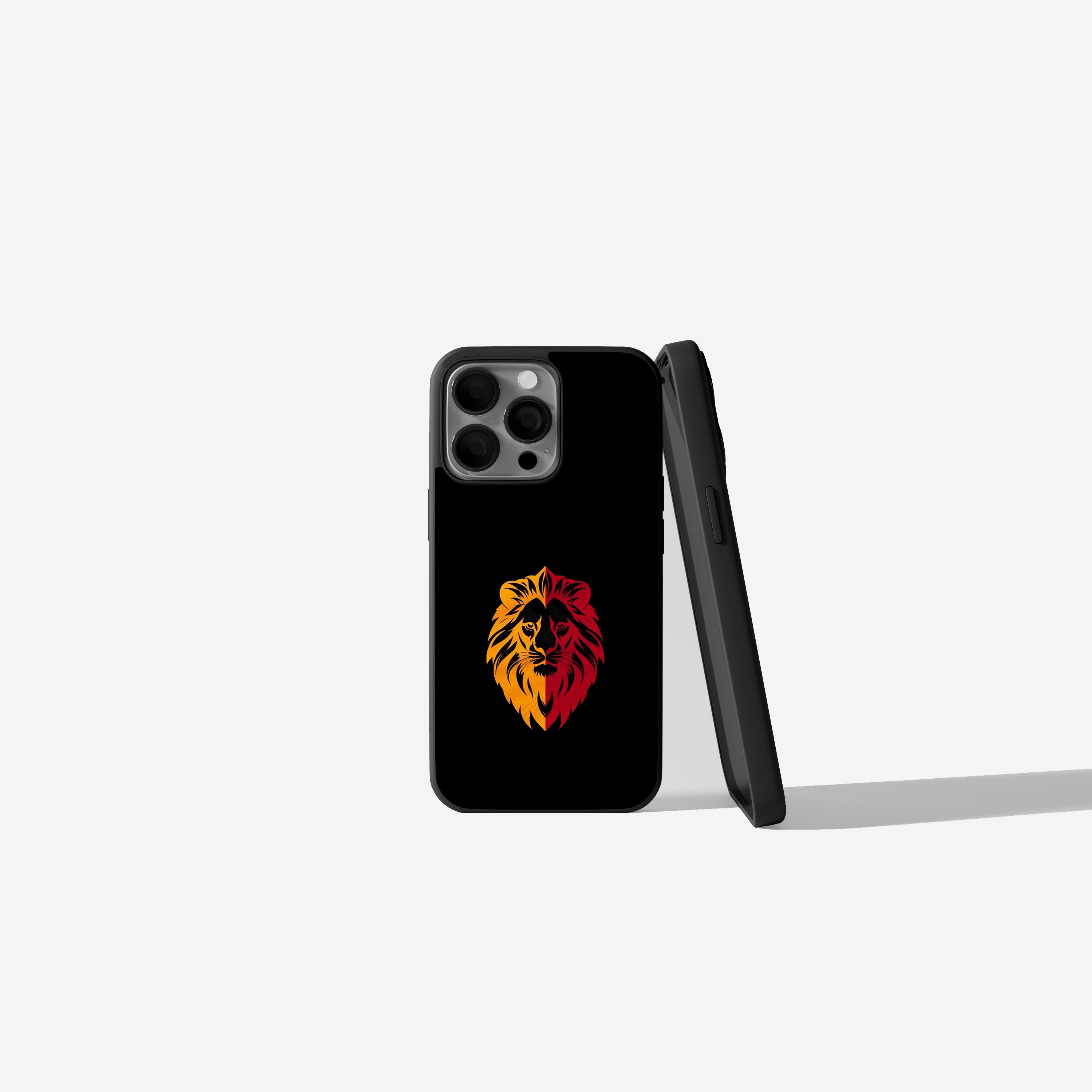 Galatasaray Hülle mit Löwe GS Design mit Logo, Handyhülle für iPhone & Samsung