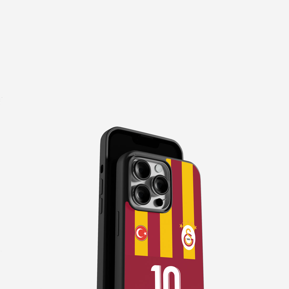 Galatasaray Hülle Trikot Design Rot Gelb Case mit Logo Handyhülle für iPhone & Samsung perfekte Geschenk Idee für echte GS Fans