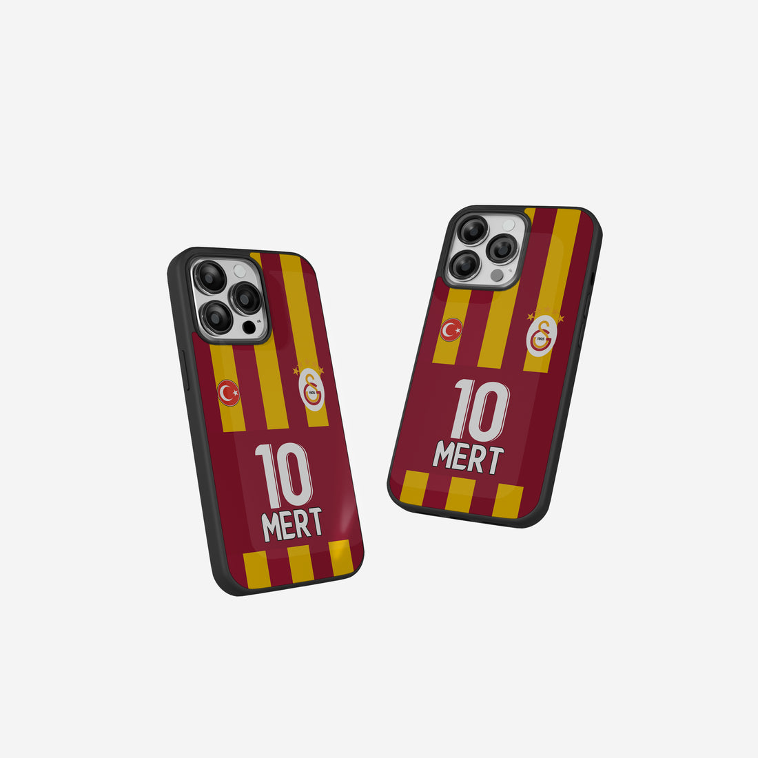 Galatasaray Hülle Trikot Design Rot Gelb Case mit Logo Handyhülle für iPhone & Samsung perfekte Geschenk Idee für echte GS Fans