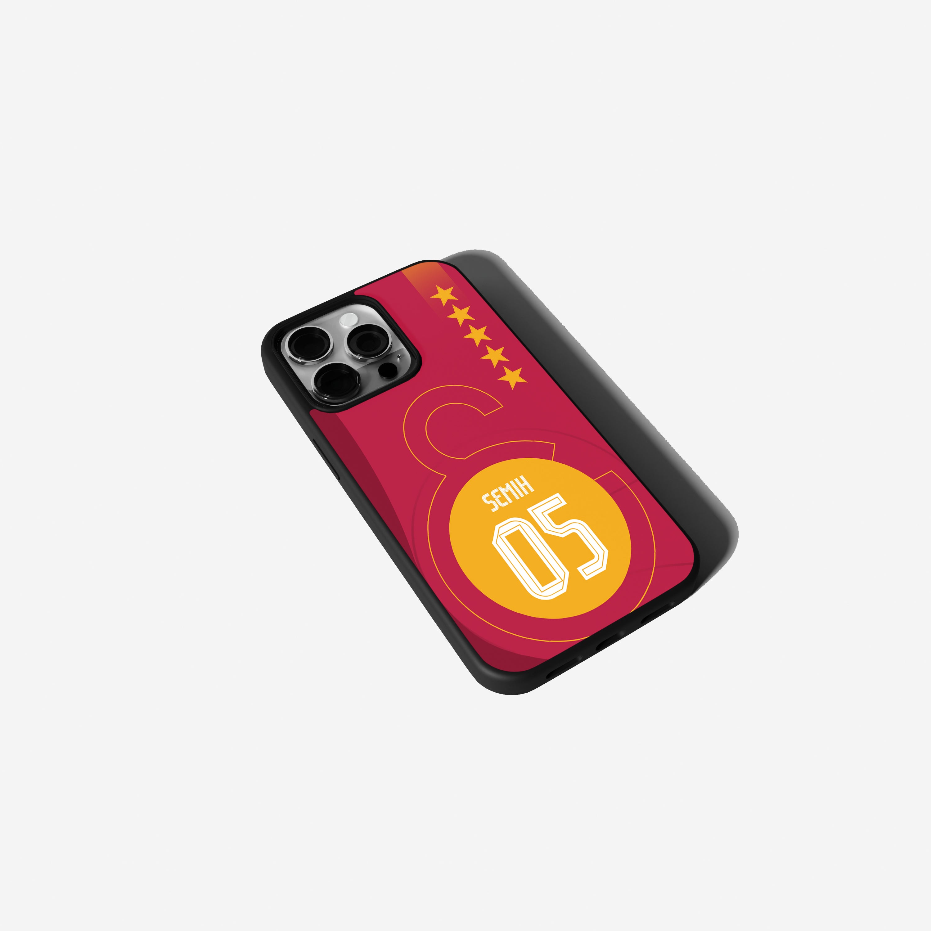 Galatasaray Case Handyhülle im Rot-Gelben Design mit Logo und 5 Sternen