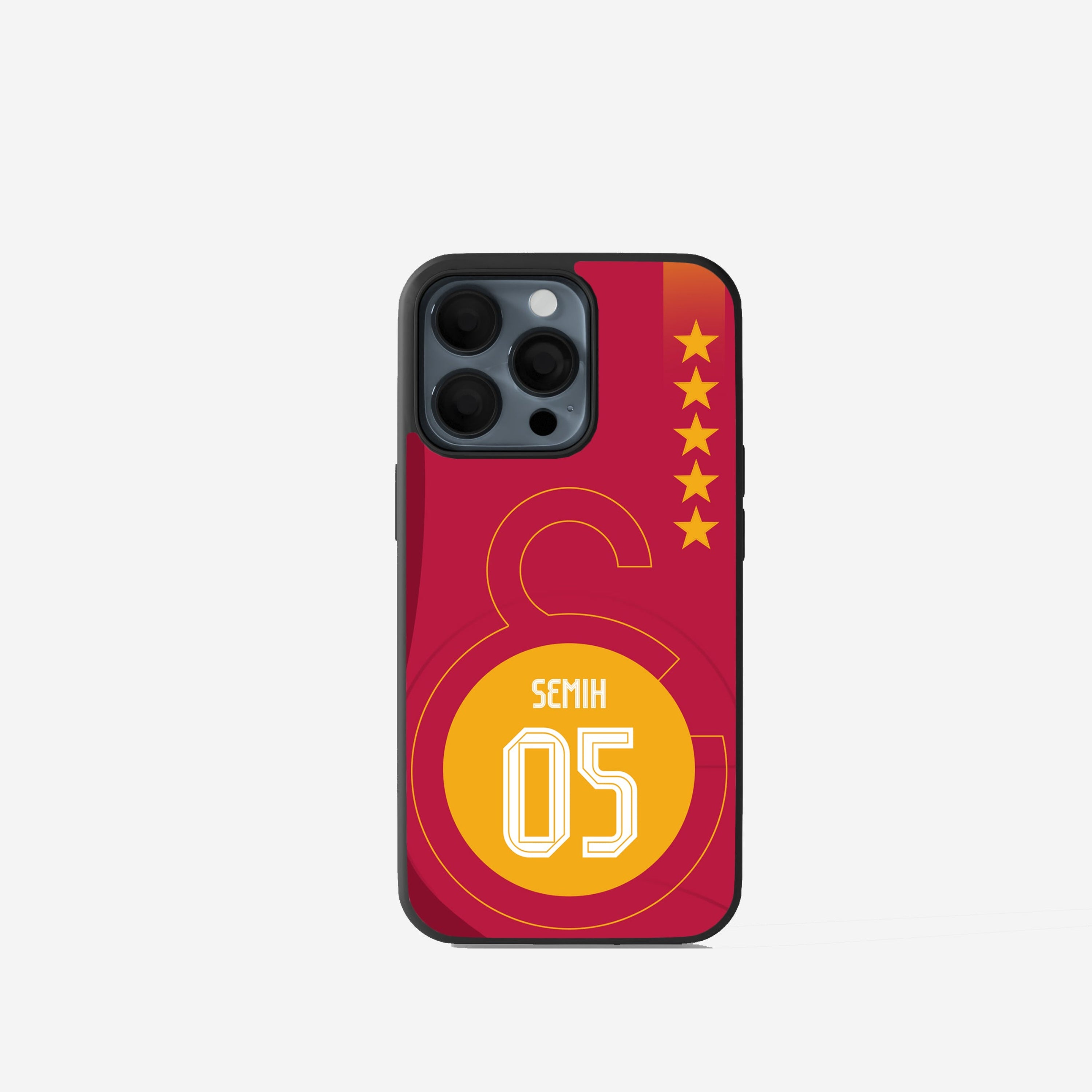 Galatasaray Case Handyhülle im Rot-Gelben Design mit Logo und 5 Sternen