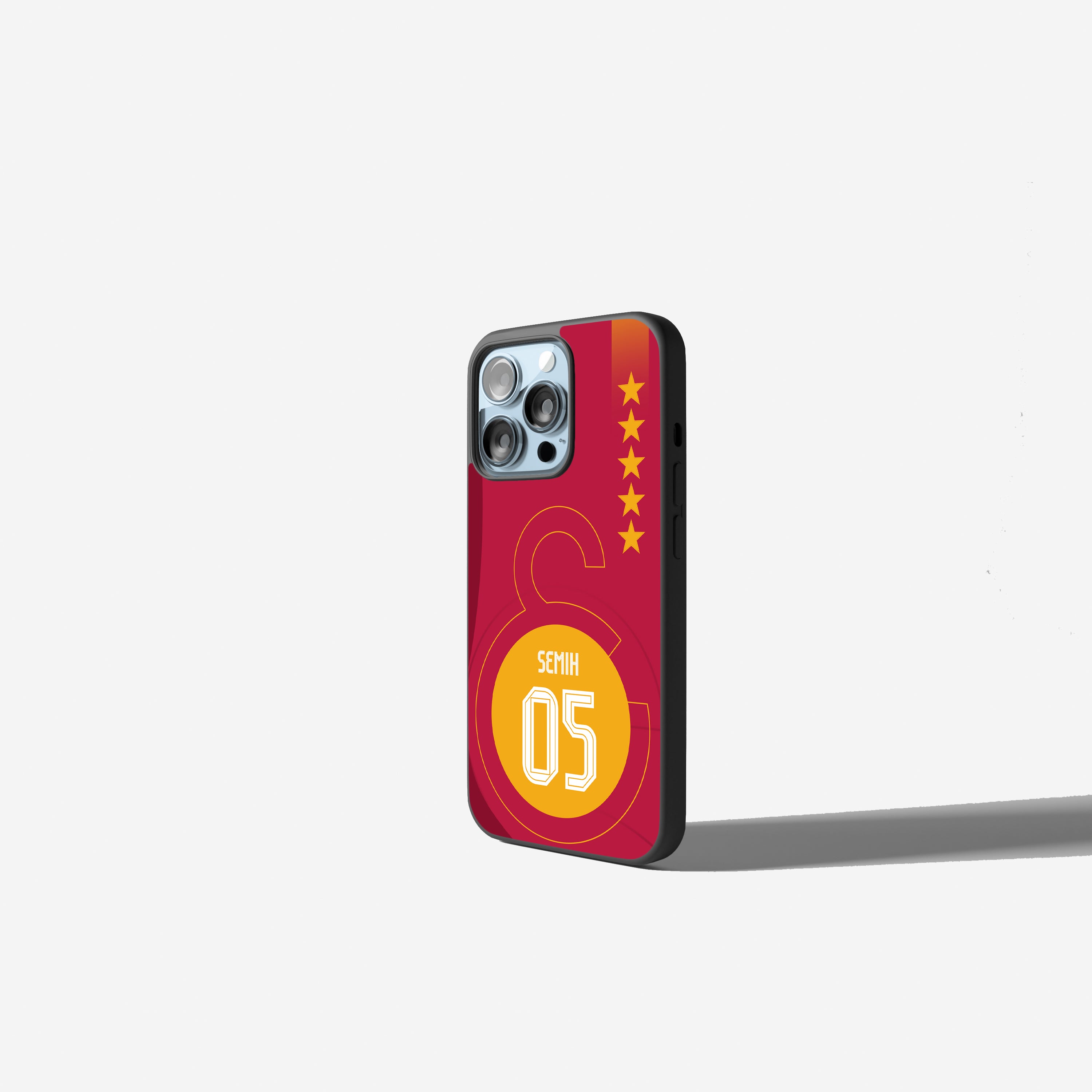 Galatasaray Case Handyhülle im Rot-Gelben Design mit Logo und 5 Sternen