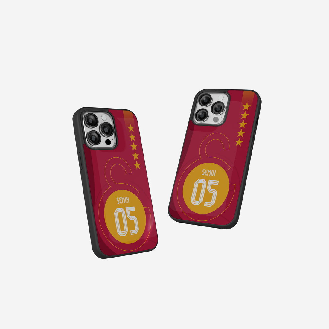 Galatasaray Case Handyhülle im Rot-Gelben Design mit Logo und 5 Sternen