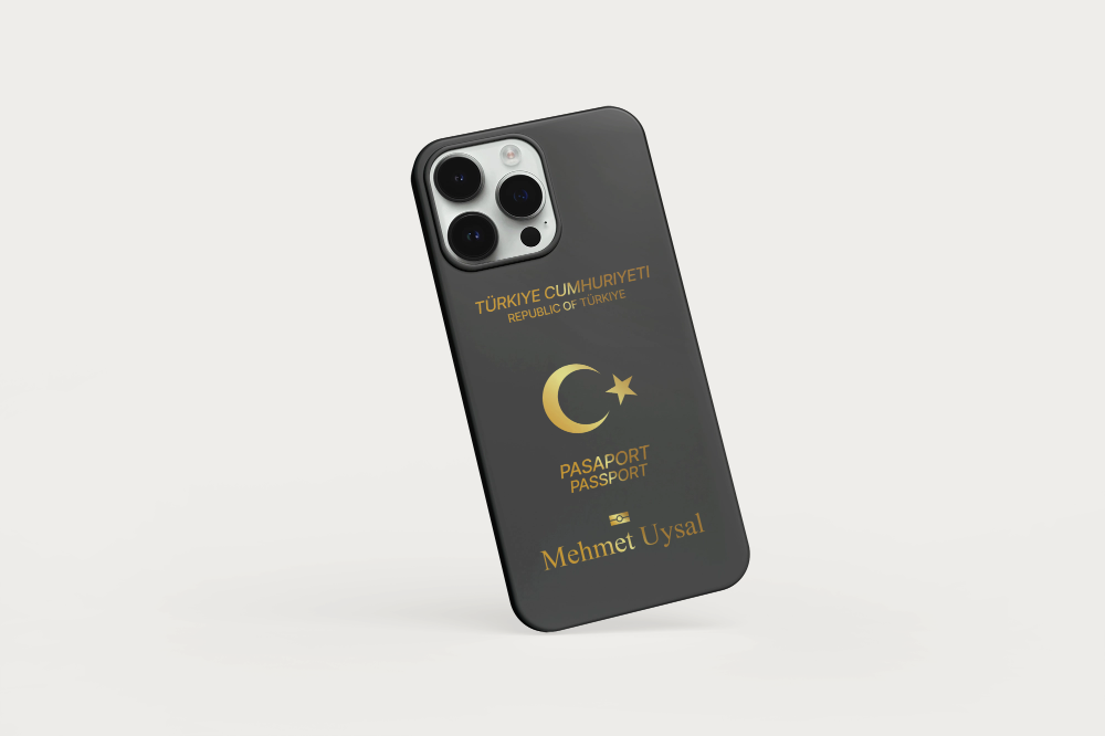 Türkei Handyhülle im Reisepass-Design