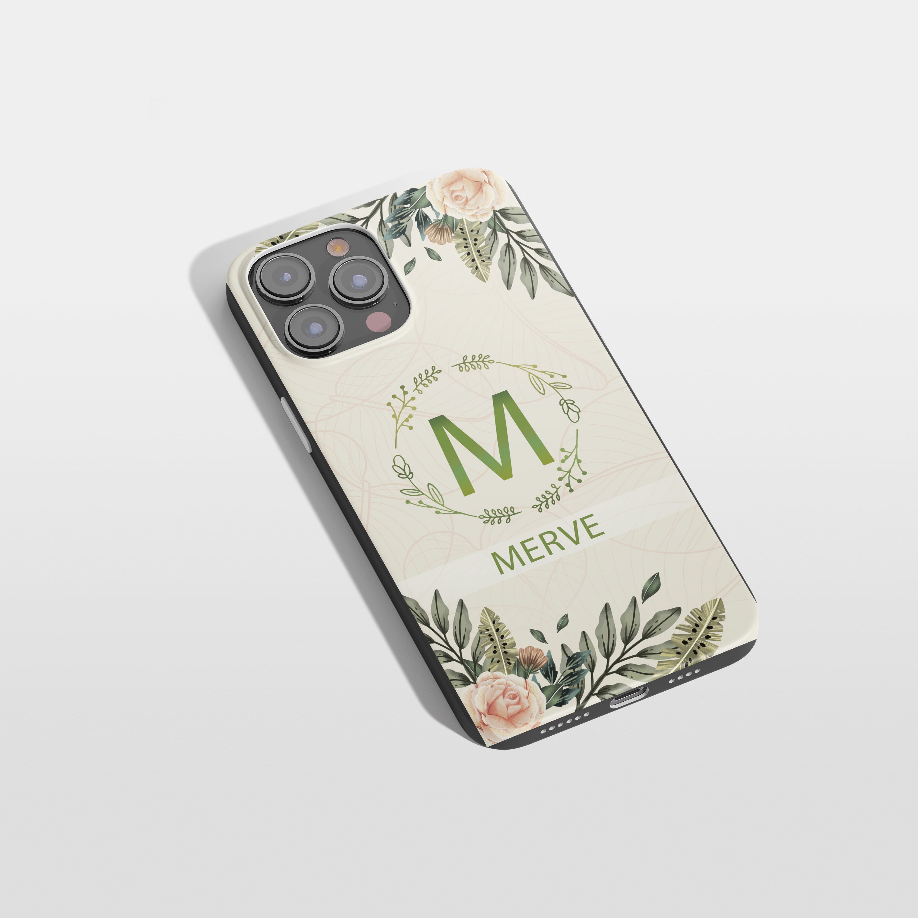 Flower Handyhülle Personalisiert mit deinem Namen Modern, zart & einzigartig