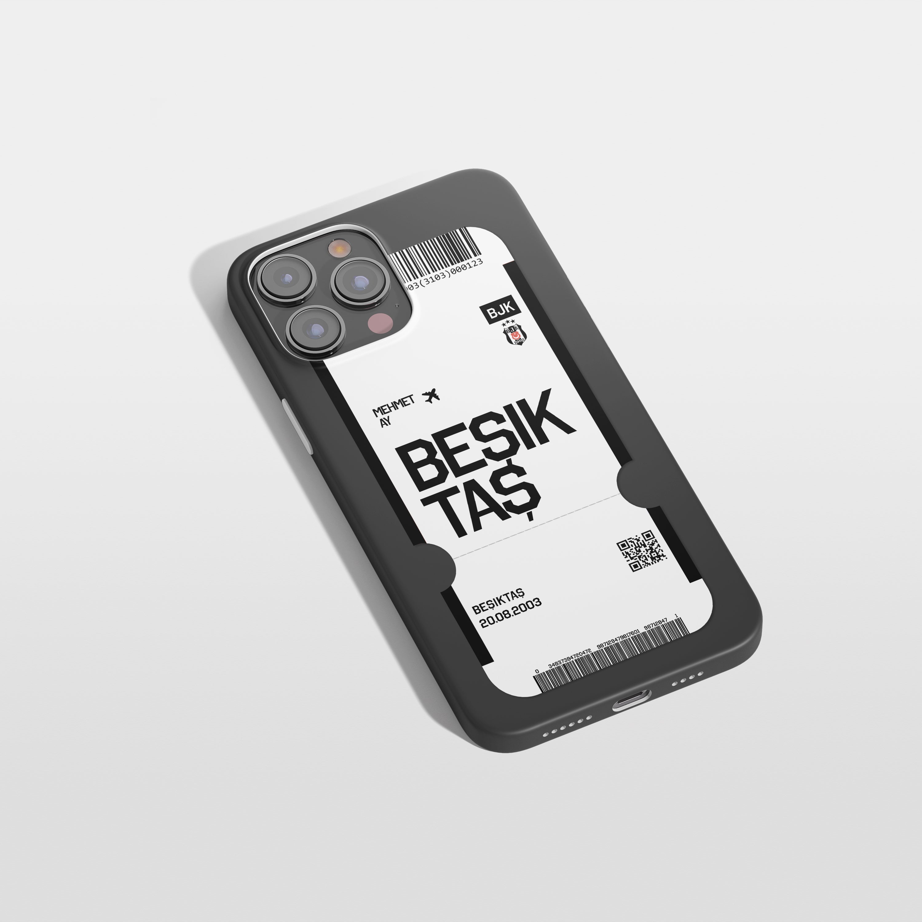 Beşiktaş Handyhülle im Ticket Design