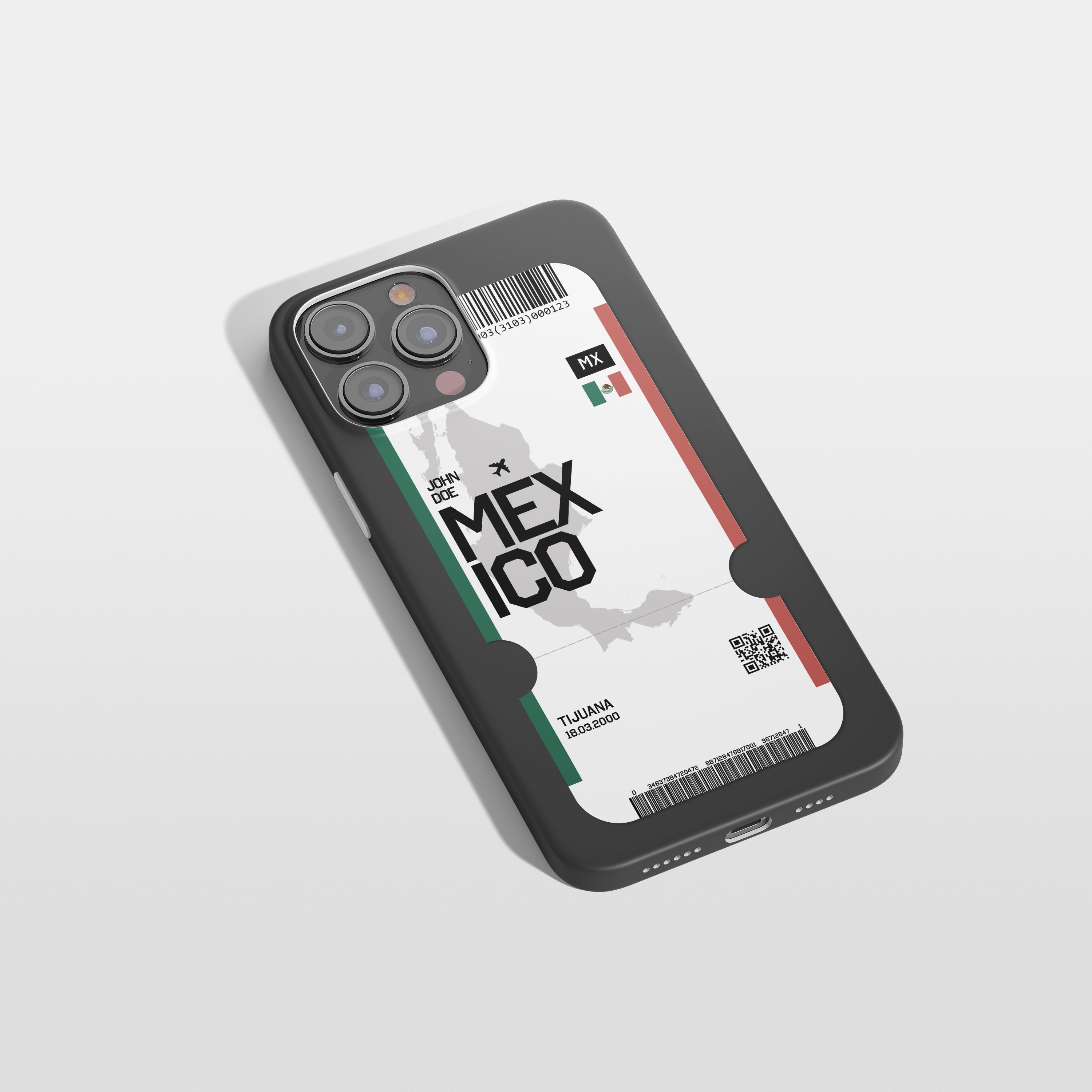 Mexiko Handyhülle im Flugticket-Design