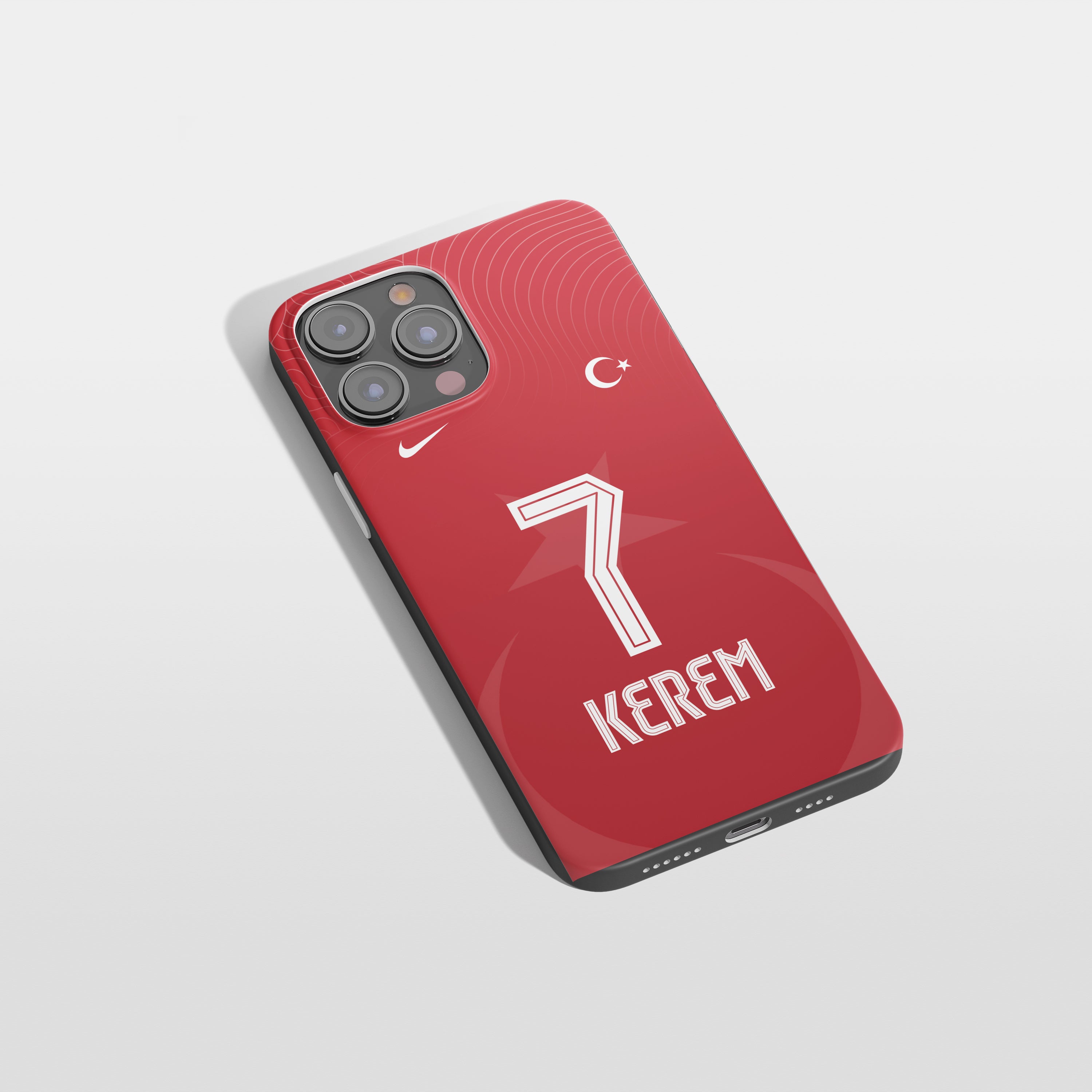 Türkei Handyhülle  Heimtrikot Design Personalisiert mit Name & Nummer