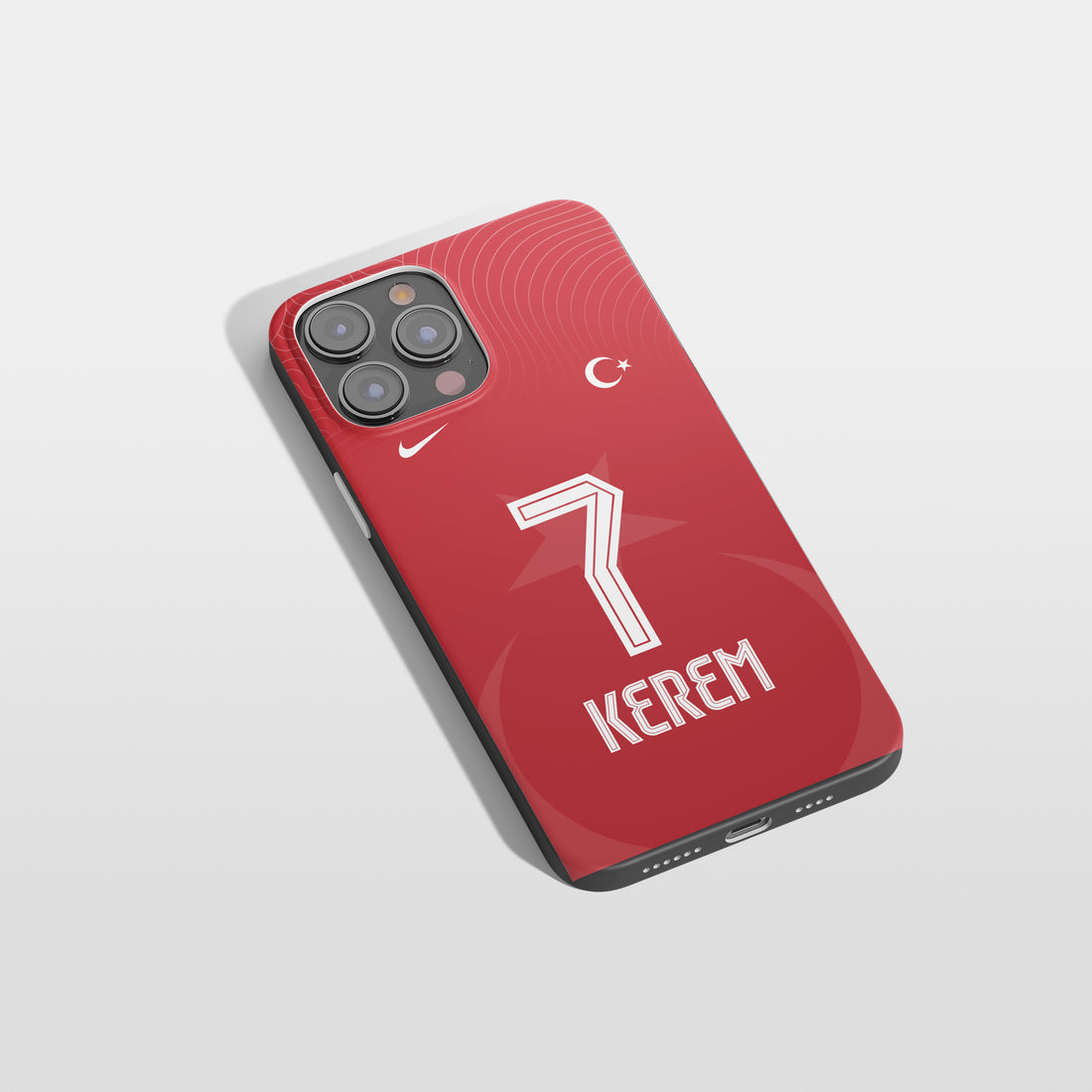 Türkei Handyhülle  Heimtrikot Design Personalisiert mit Name & Nummer