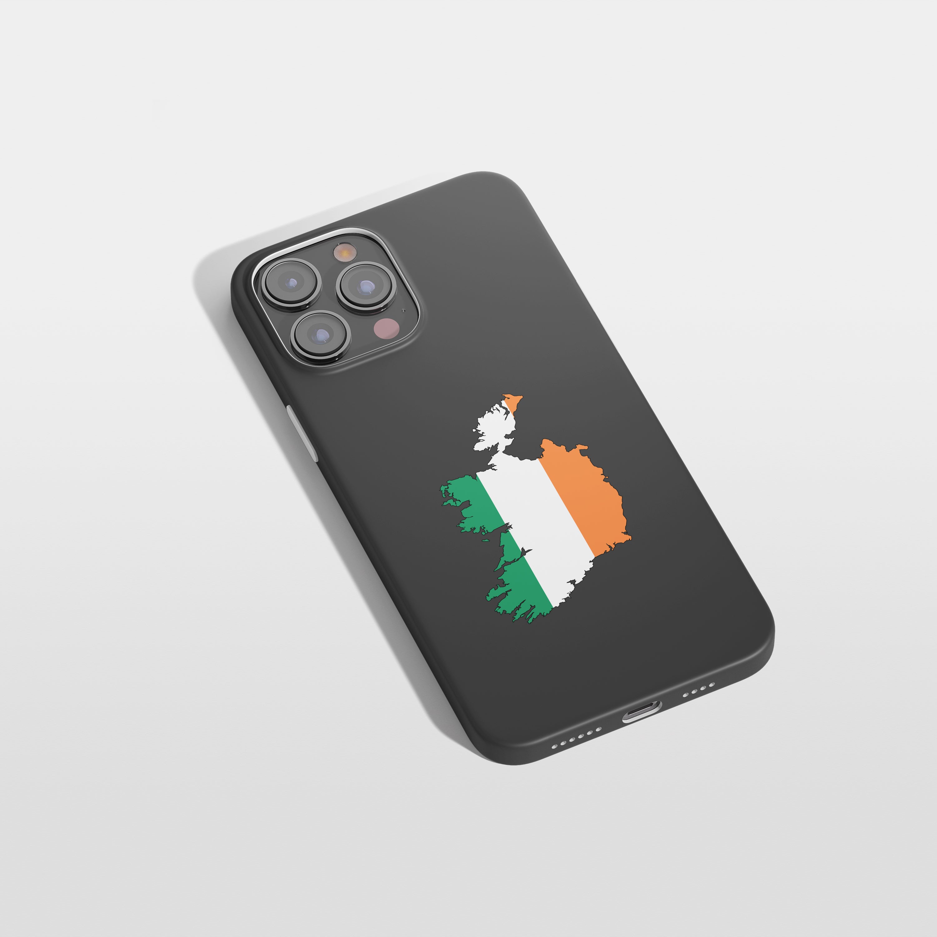 Irland Handyhülle mit Länderkarte & Nationalwappen – robust, stilvoll & personalisierbar