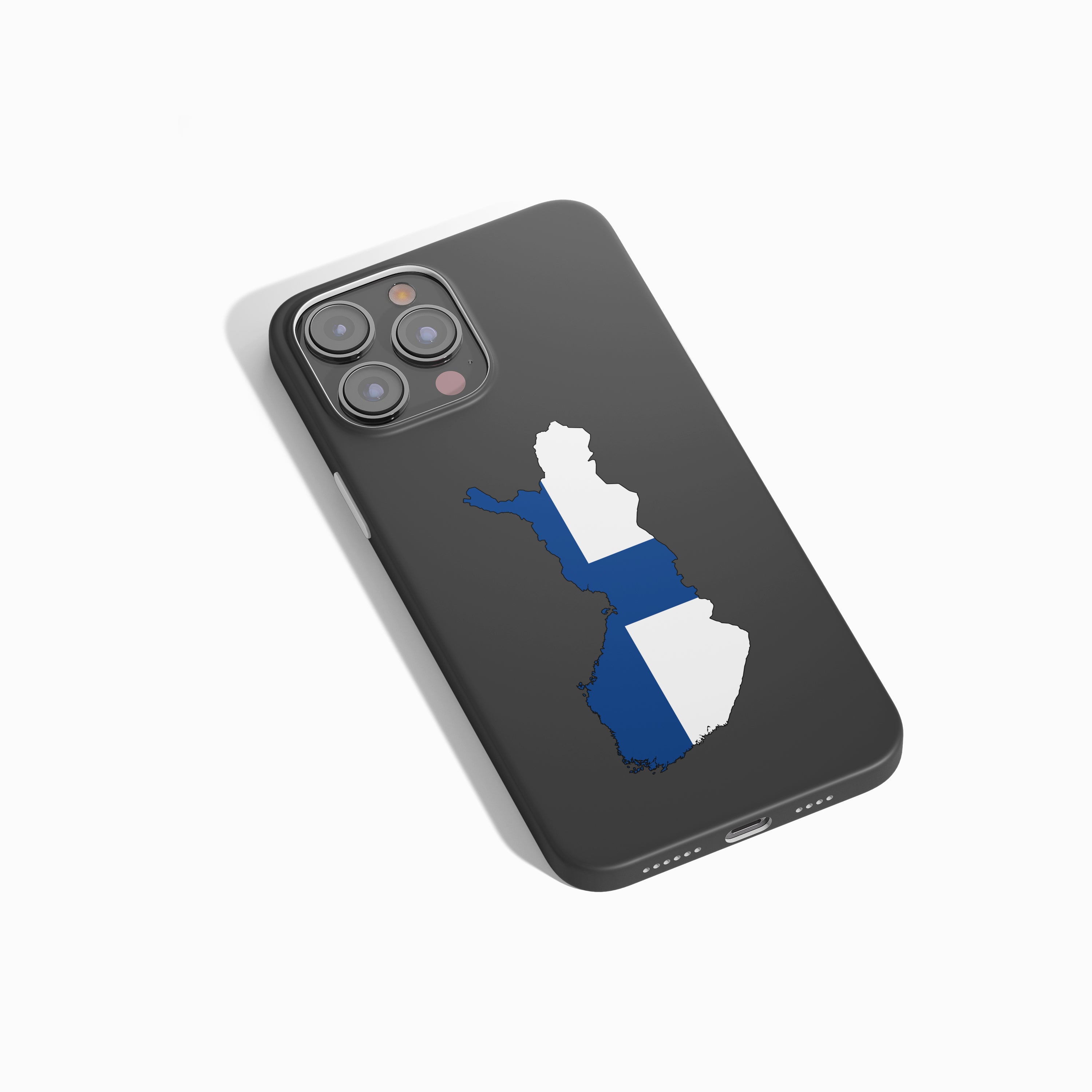 Finnland Handyhülle mit Länderkarte & Nationalwappen – Schutz, Design & persönliche Bedruckung