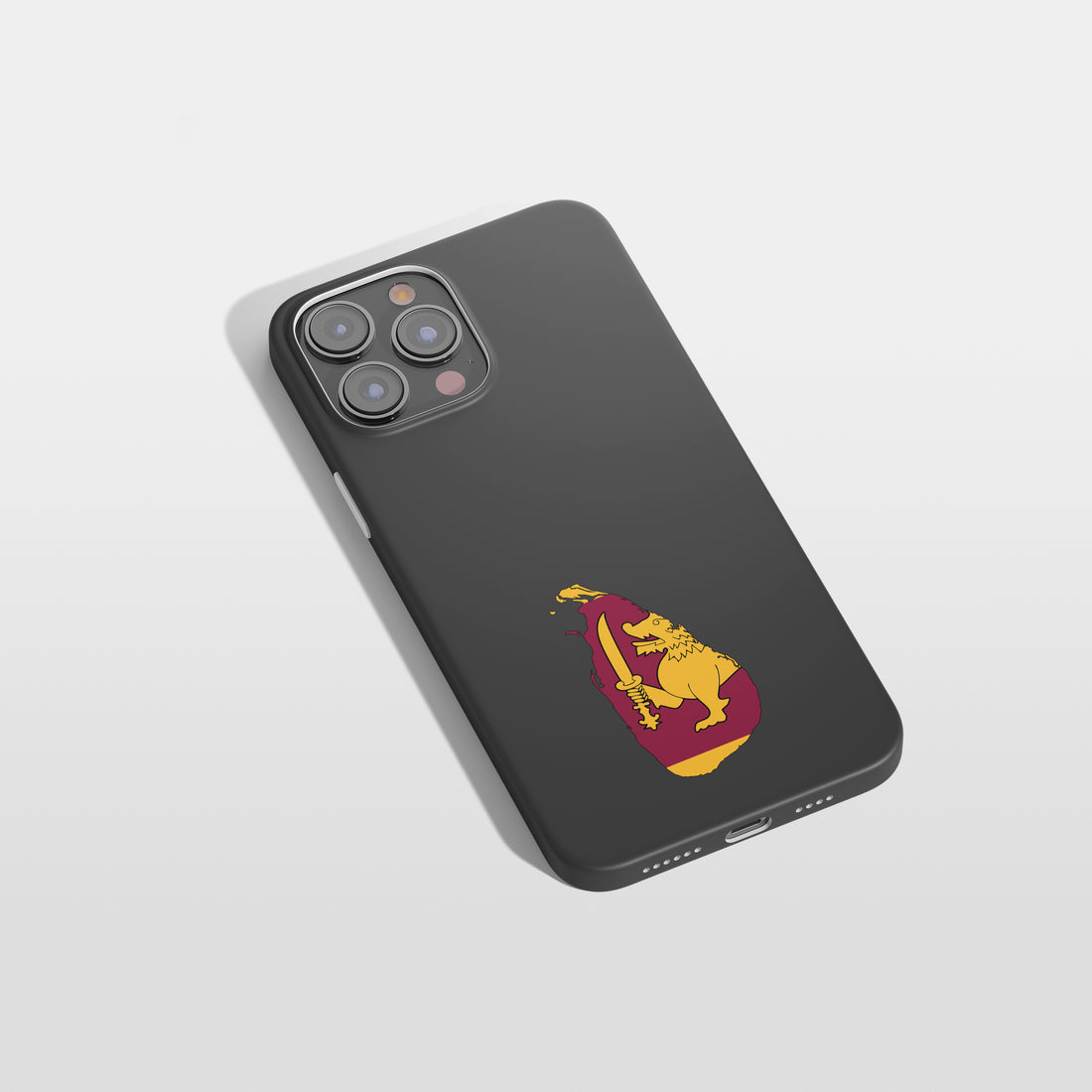 Handyhülle Sri Lanka mit Länderkarte & Nationalwappen – personalisierbar & stilvoll