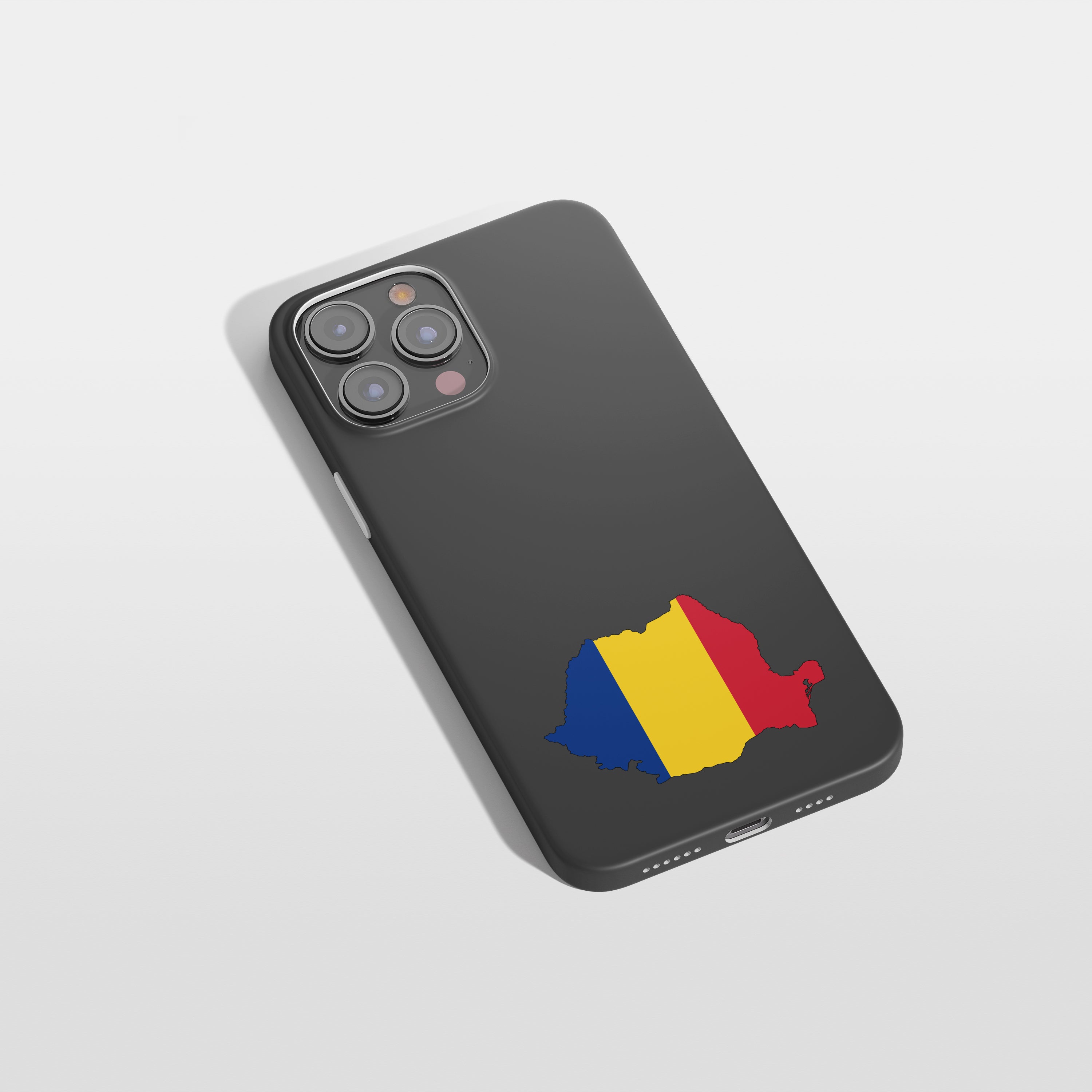 Rumänien Handyhülle mit Länderkarte & Nationalwappen – personalisierbar & stilvoll