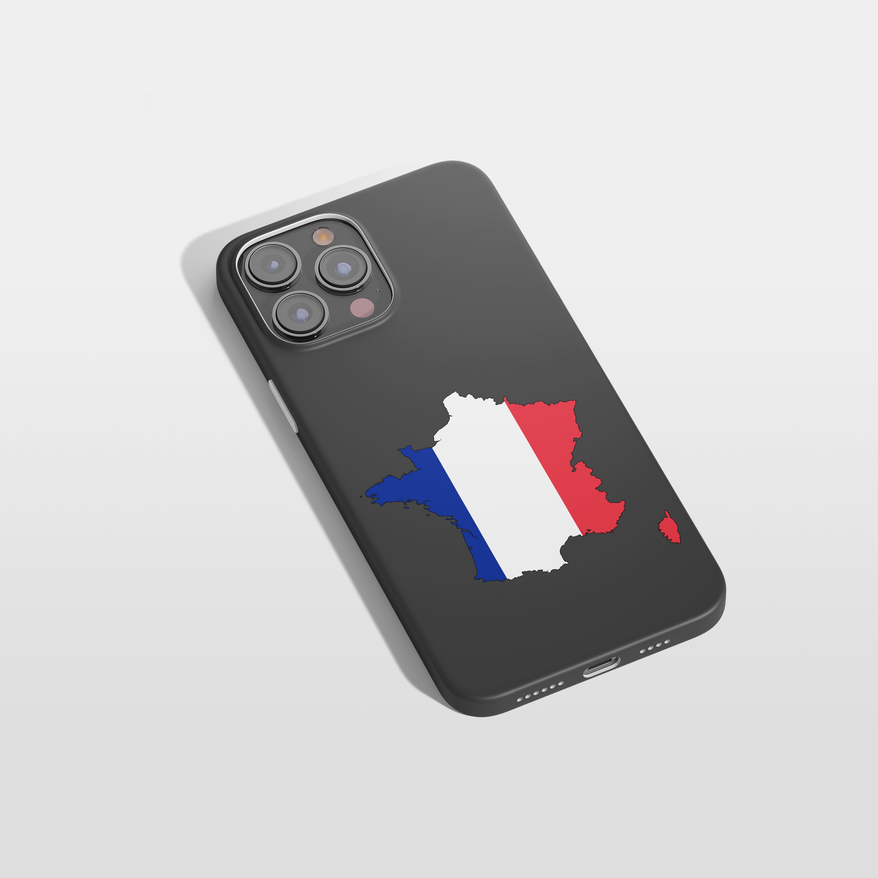 Frankreich Handyhülle mit Länderkarte & Nationalwappen – Schutz, Design & persönliche Bedruckung