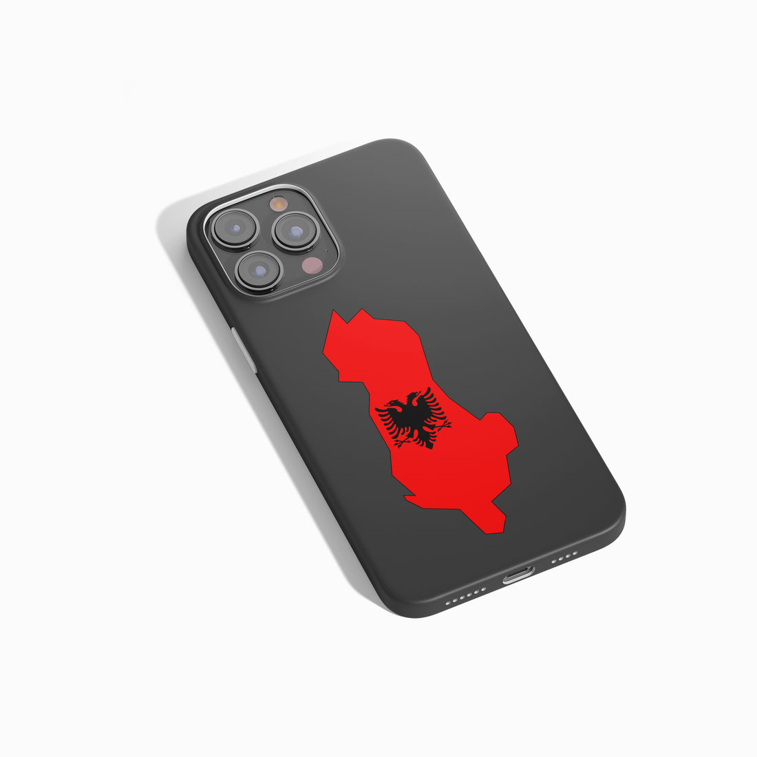 Albanien Handyhülle mit Länderkarte & Wappen