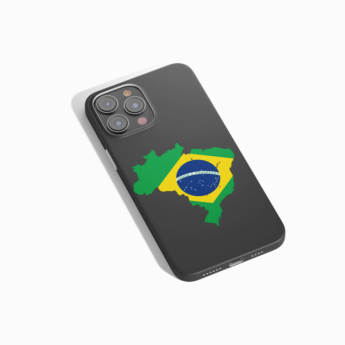 Brasilien Handyhülle mit Länderkarte & Nationalwappen