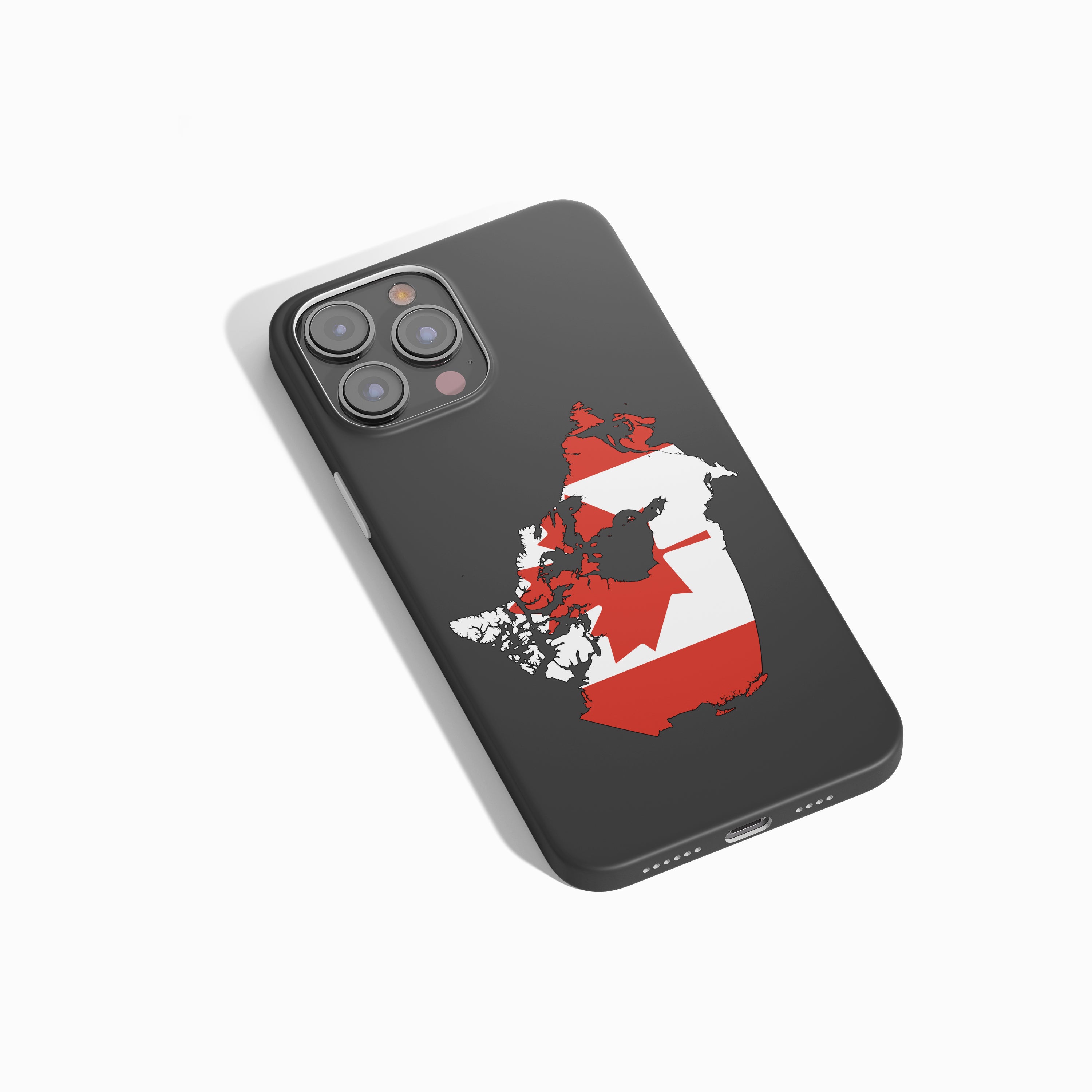 Kanada Handyhülle mit Länderkarte & Nationalwappen – robust, hochwertig & personalisierbar