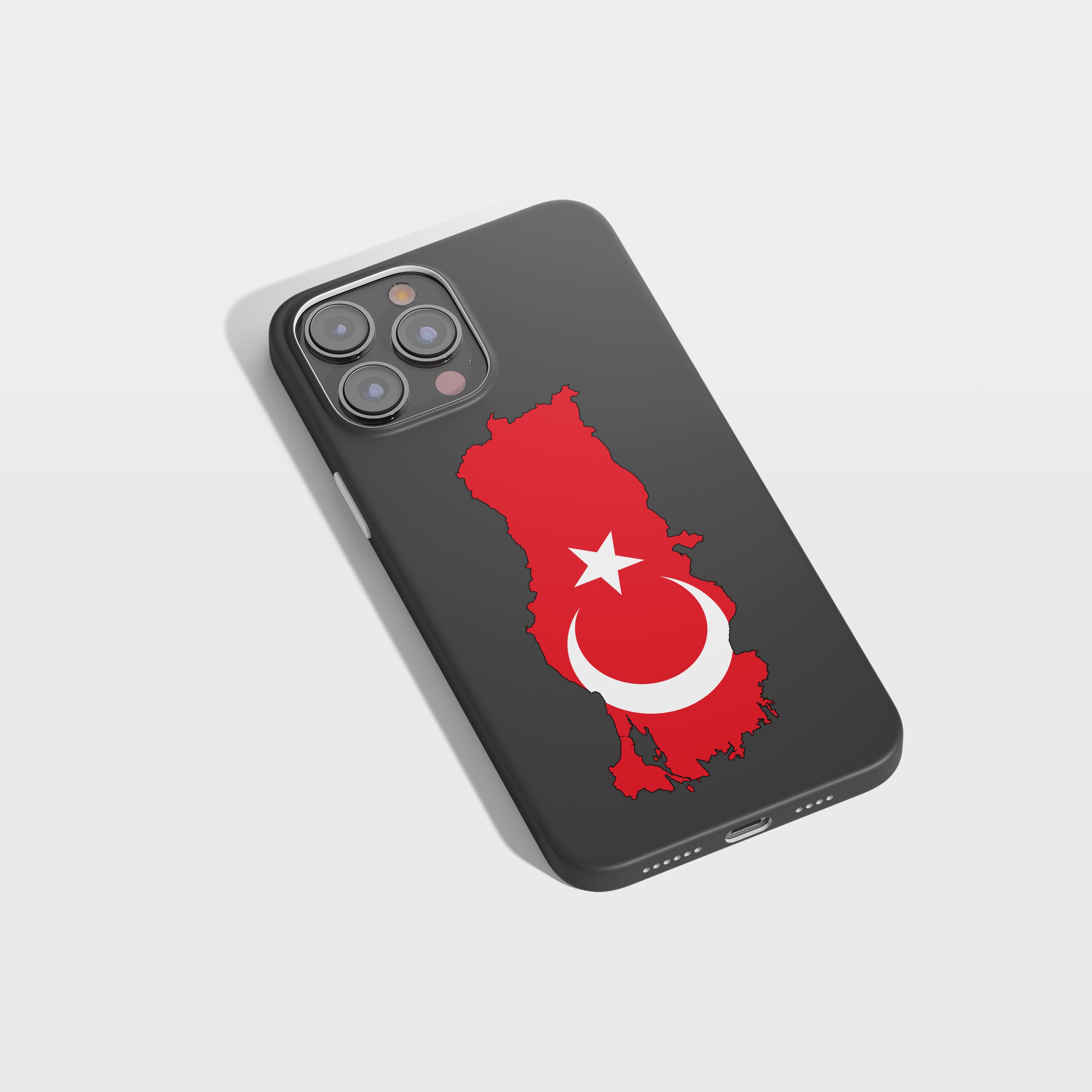 Handyhülle Türkei mit Länderkarte & Nationalwappen – personalisiert & stilvoll