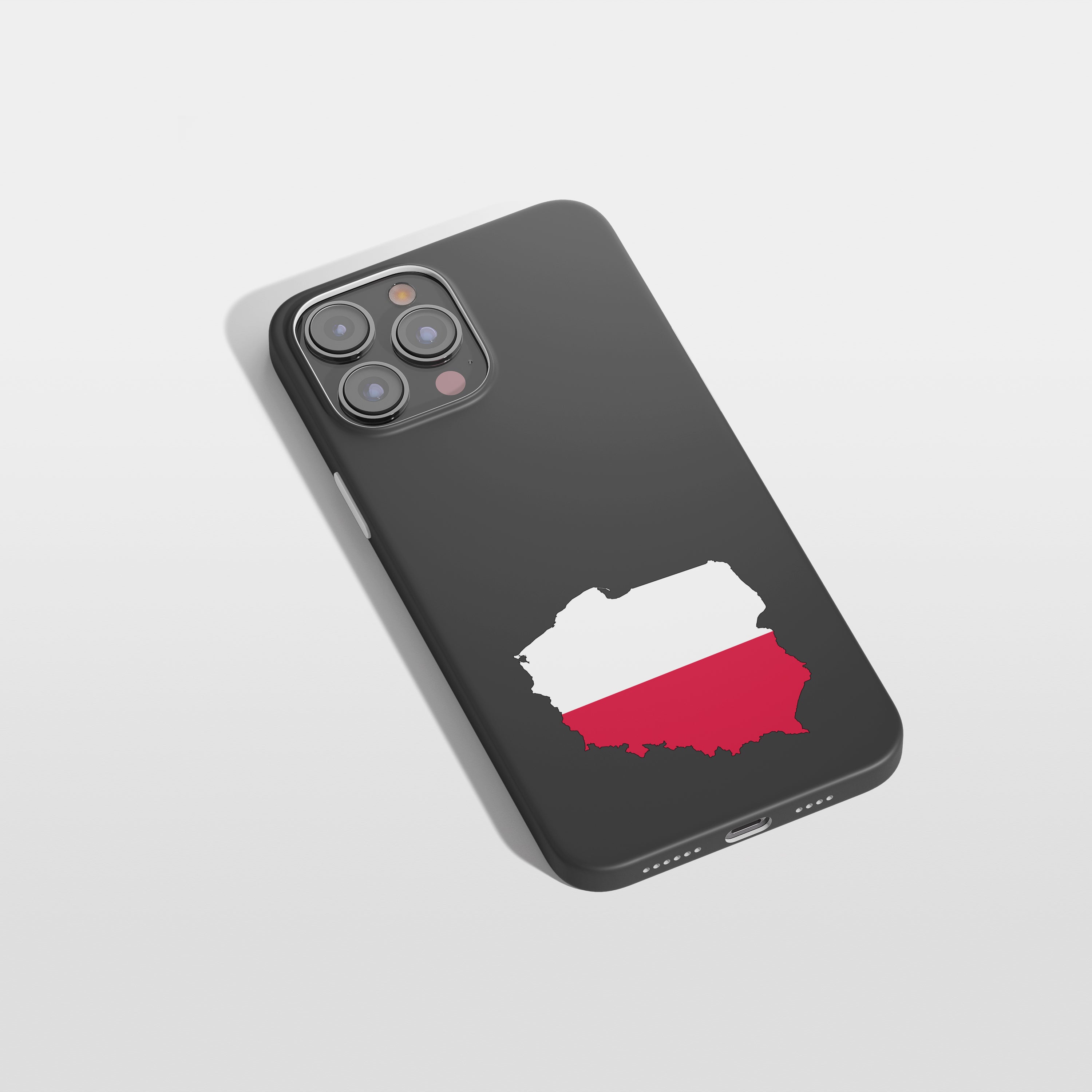 Polen Handyhülle mit Länderkarte & Nationalwappen – personalisierbar, & stilvoll
