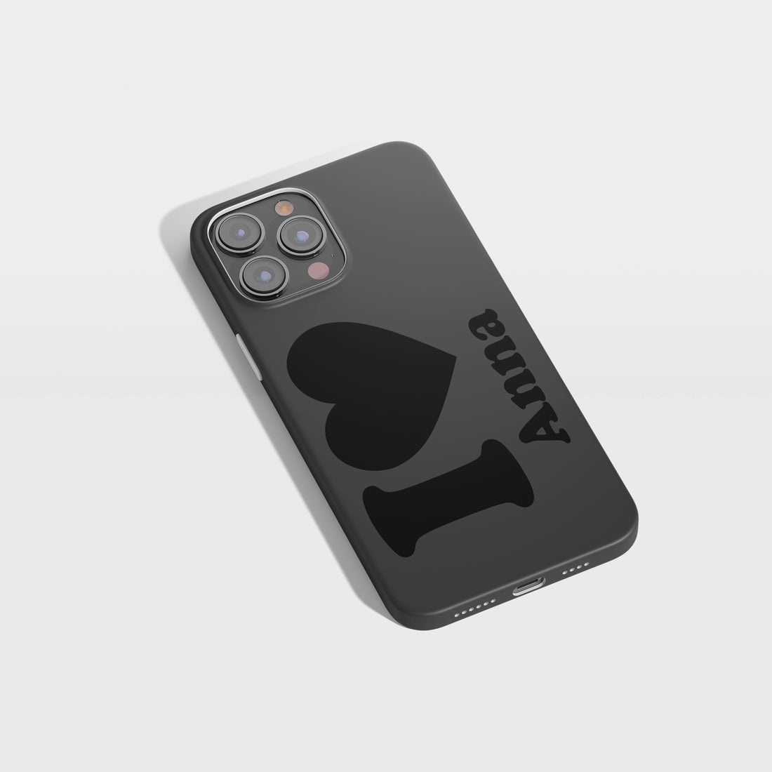 Personalisierte Handyhülle – „I ❤️ You“-Design mit Namen graviert