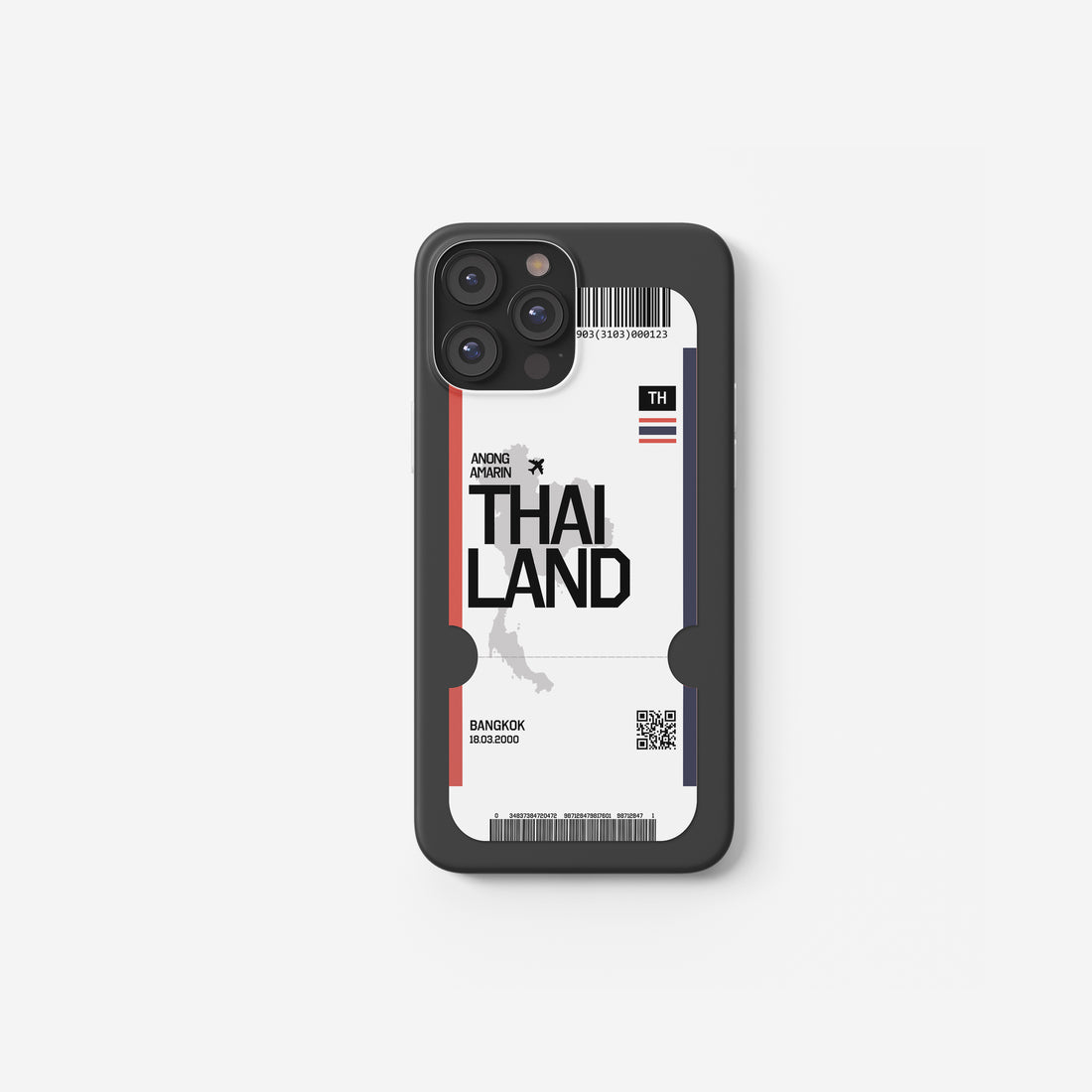 Thailand Handyhülle im Flugticket-Design