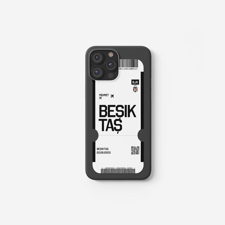 Beşiktaş Handyhülle im Ticket Design