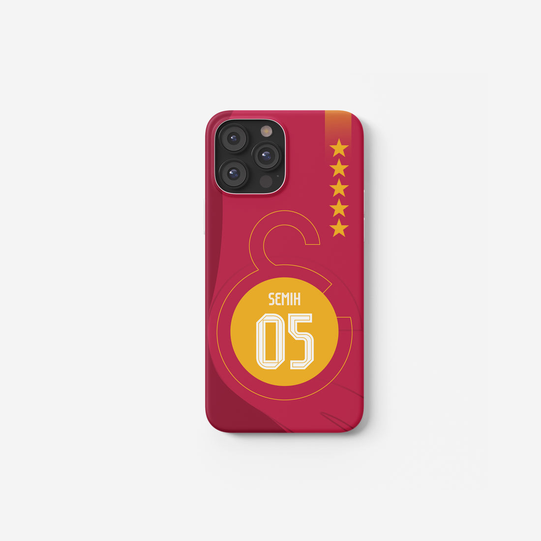 Galatasaray Case Handyhülle im Rot-Gelben Design mit Logo und 5 Sternen