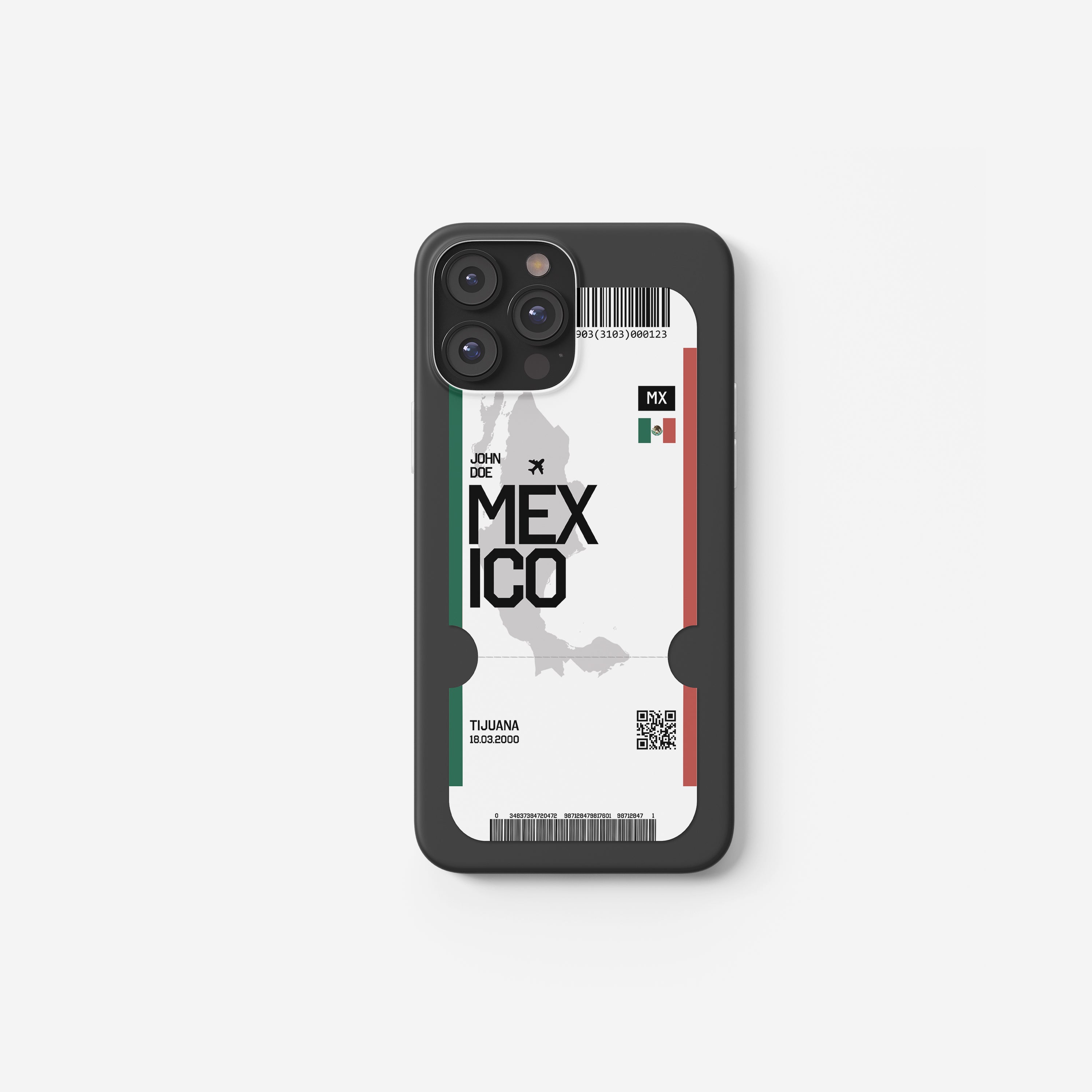 Mexiko Handyhülle im Flugticket-Design