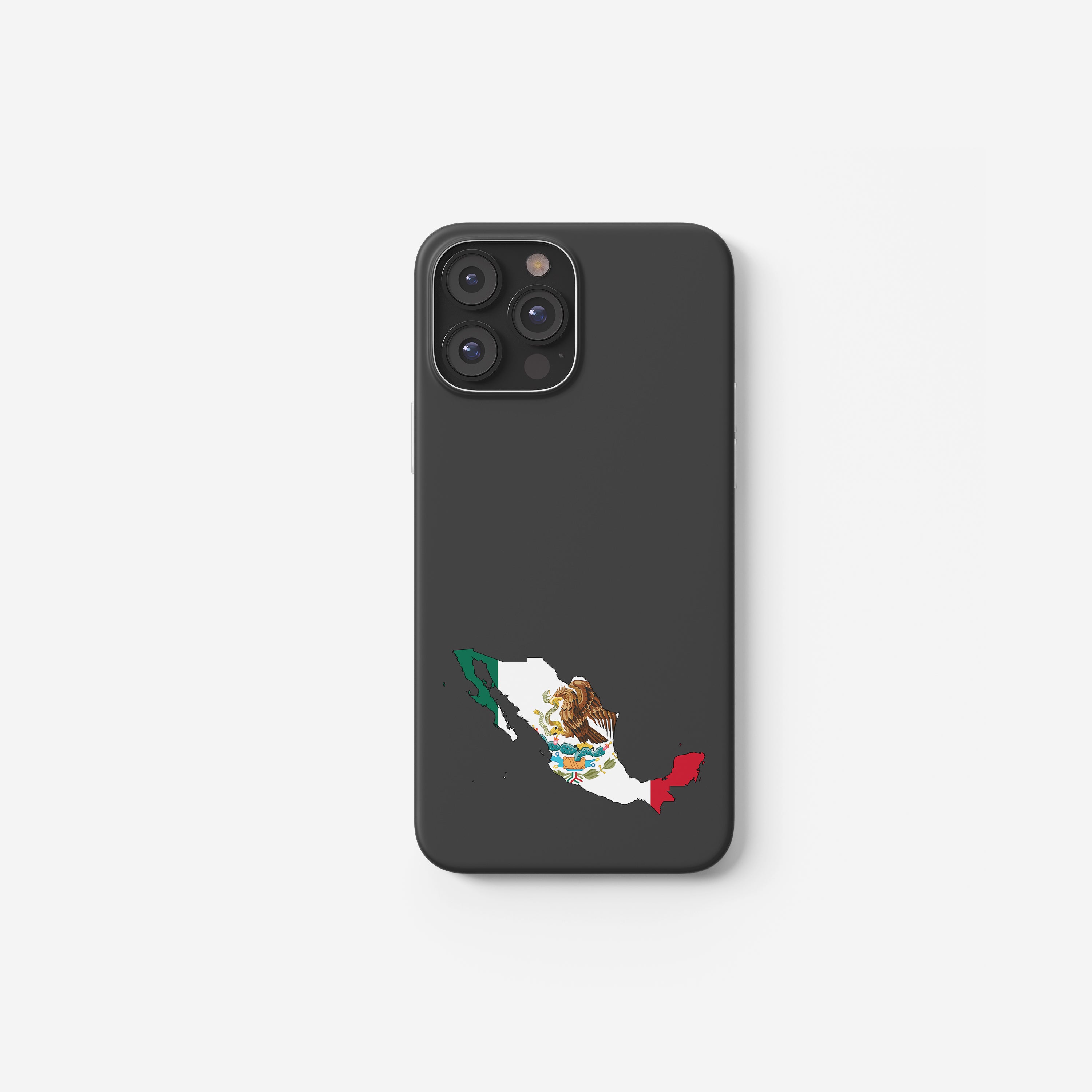 Mexiko Handyhülle mit Länderkarte & Nationalwappen – personalisierbar