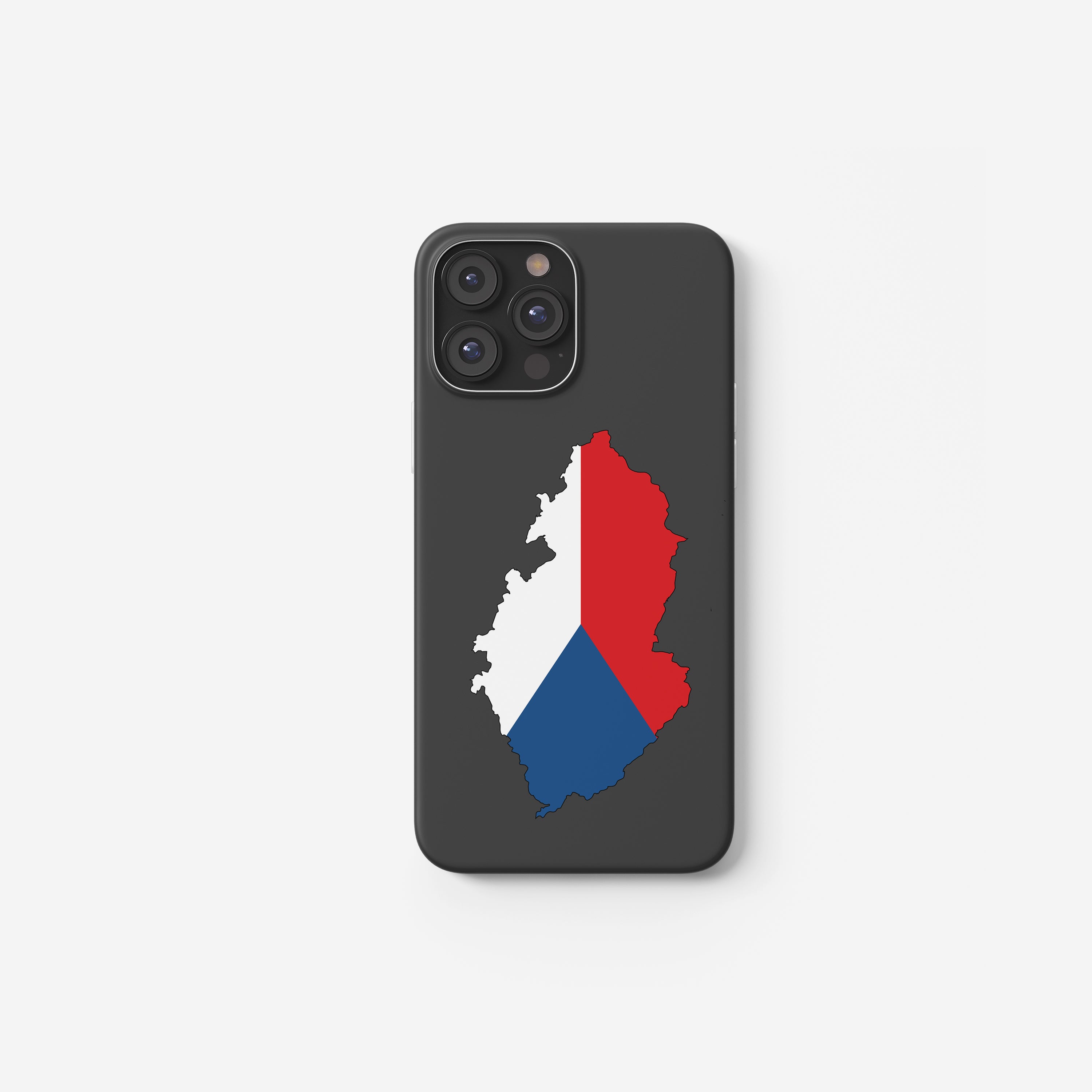 Handyhülle Tschechien mit Länderkarte & Nationalwappen – personalisierbar & stilvoll